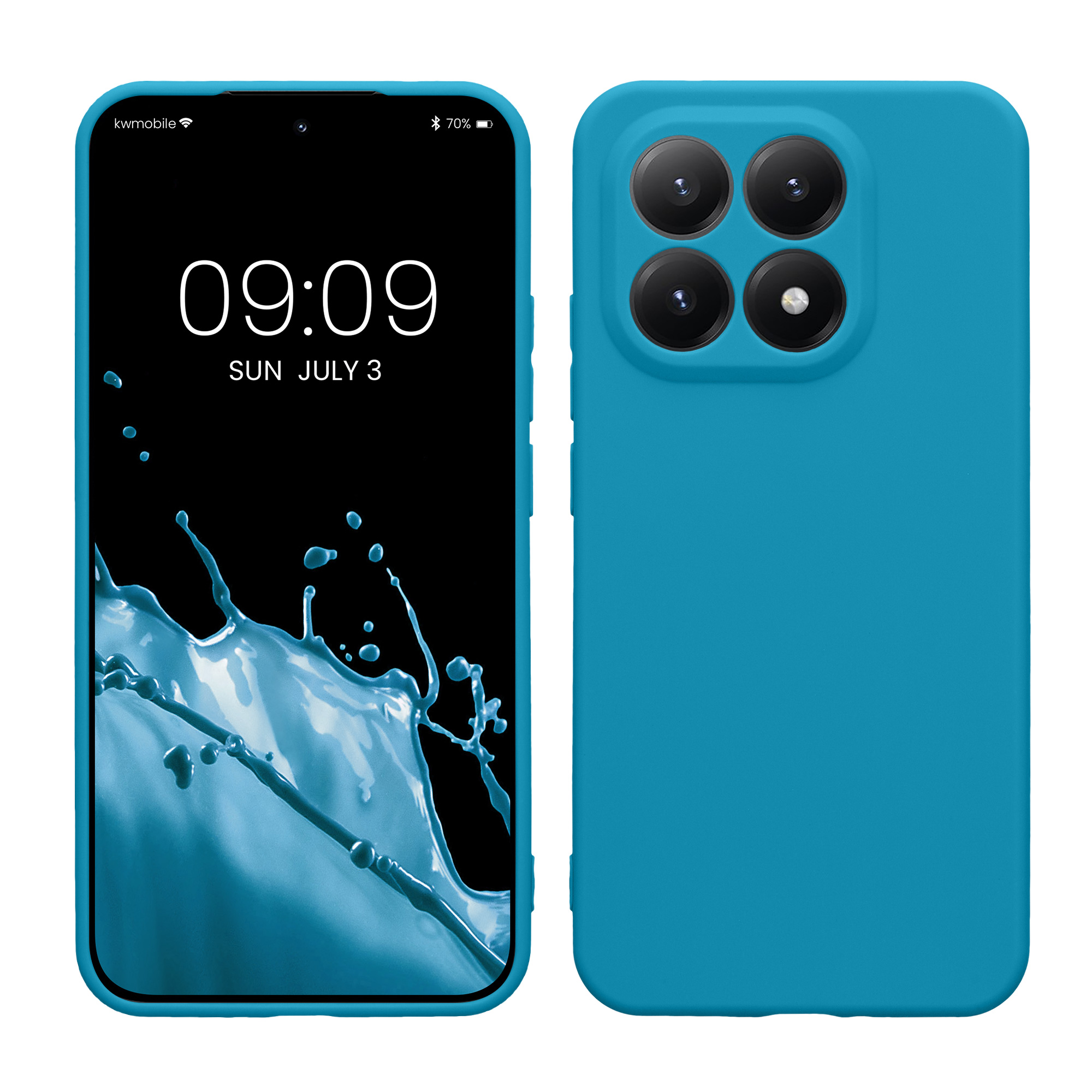 Pouzdro pro Xiaomi 15T kwmobile tenké TPU - karibská modrá
