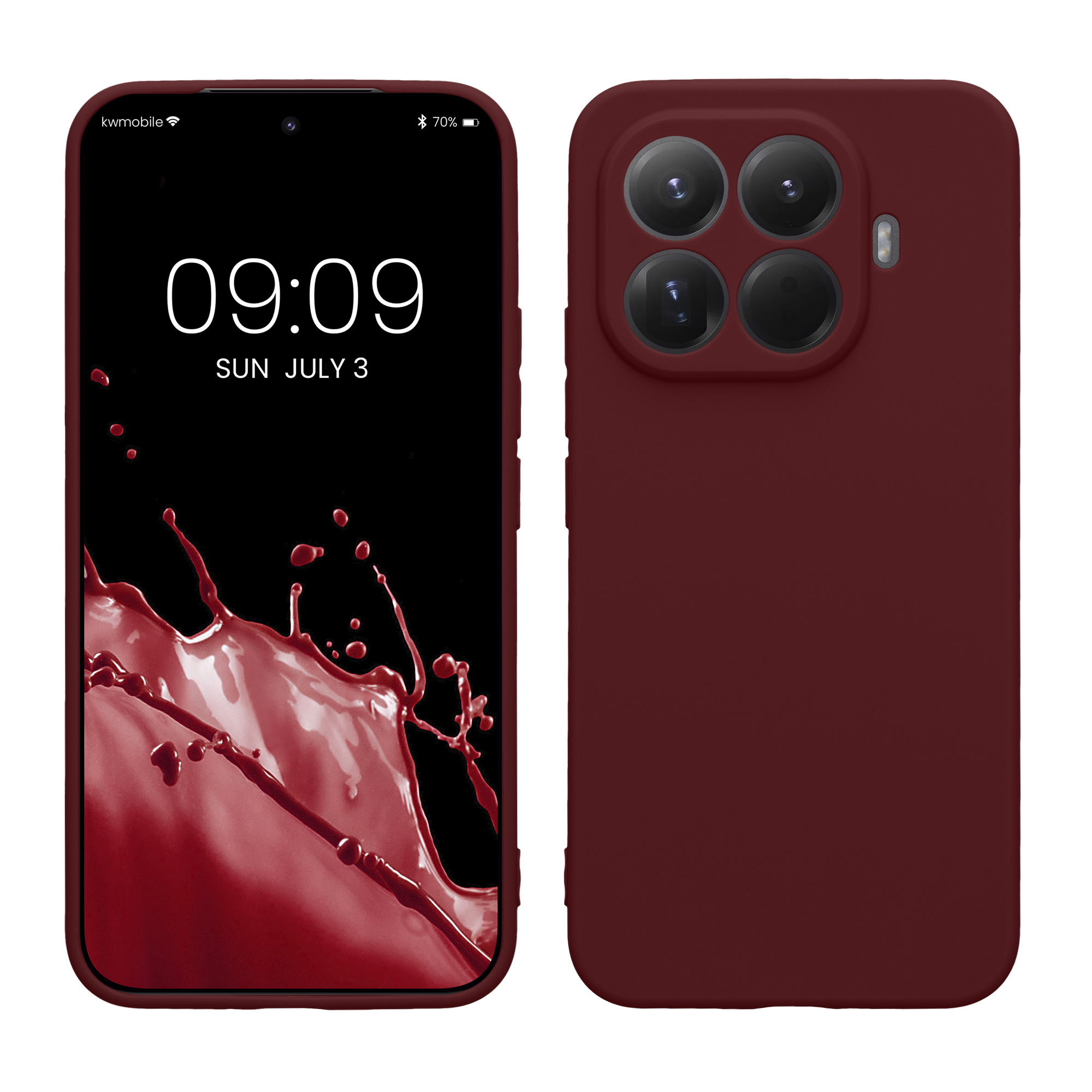 Pouzdro pro Xiaomi 15T Pro kwmobile tenké TPU - vínově fialová