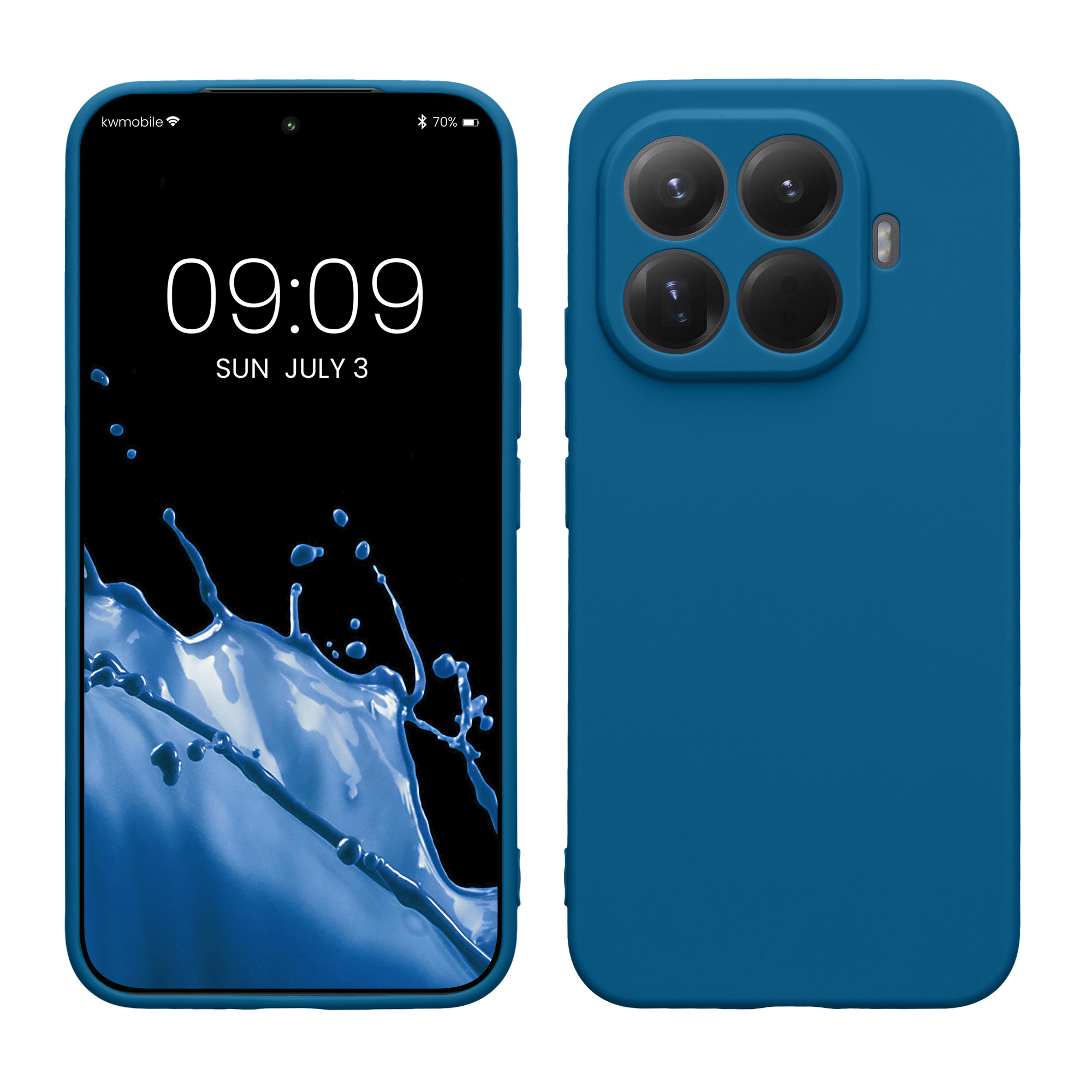 Pouzdro pro Xiaomi 15T Pro kwmobile tenké TPU - modrý korál
