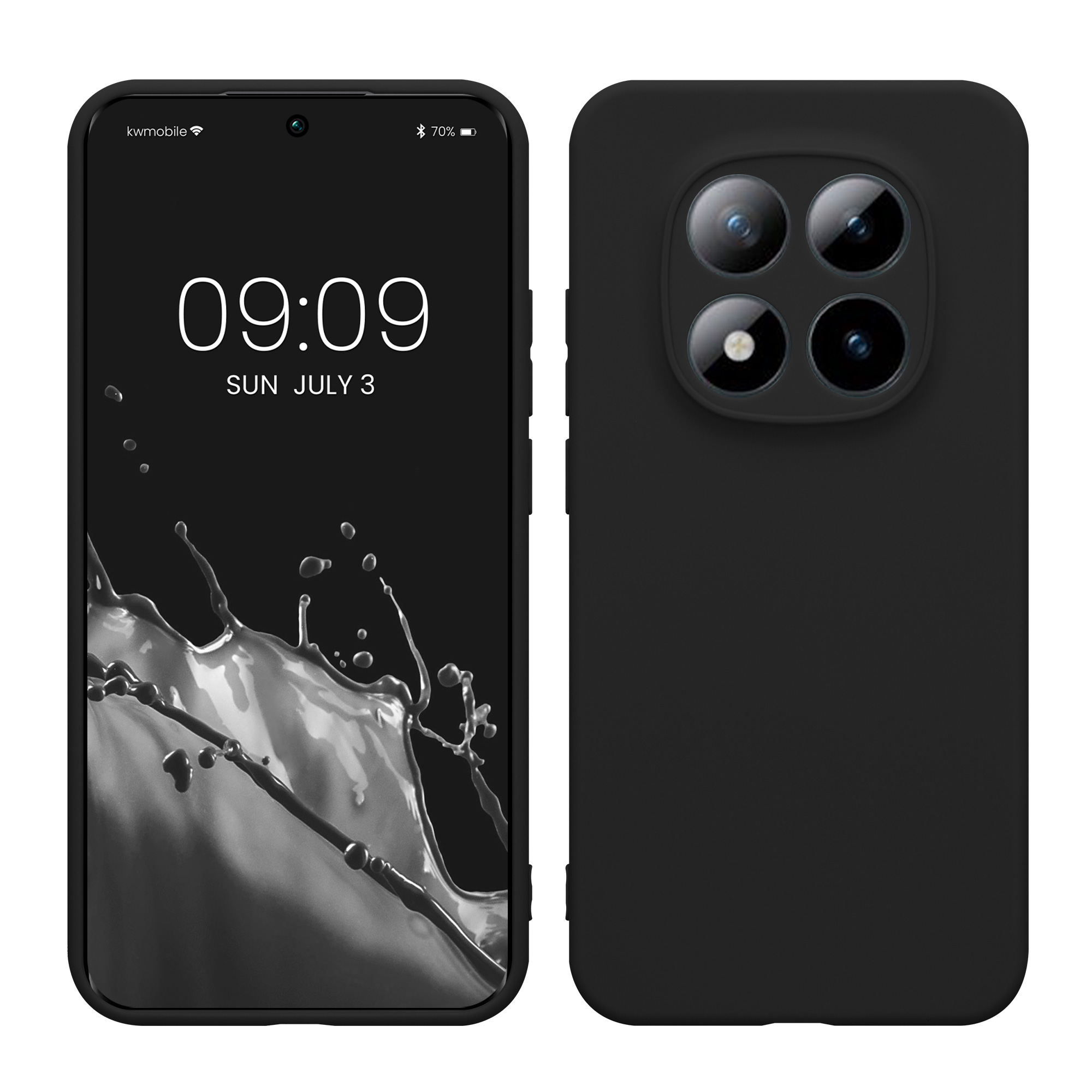 TPU kryt kwmobile pro Xiaomi Redmi Note 15 Pro 5G - matná černá