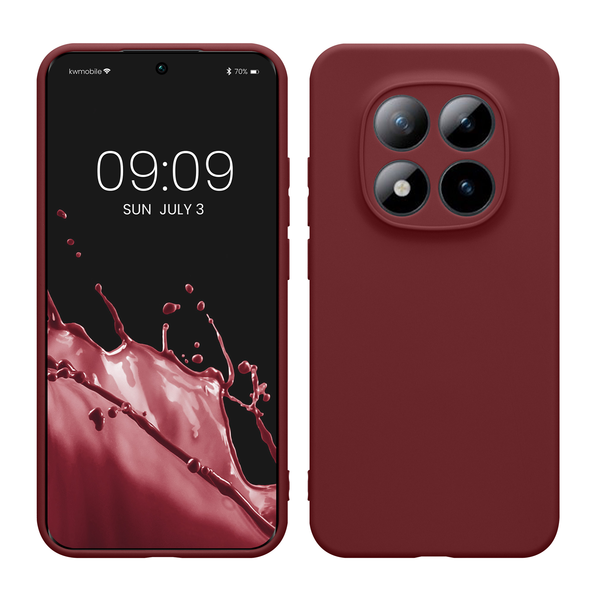 Pouzdro pro Xiaomi Redmi Note 15 Pro 5G kwmobile tenké TPU - vínově fialová