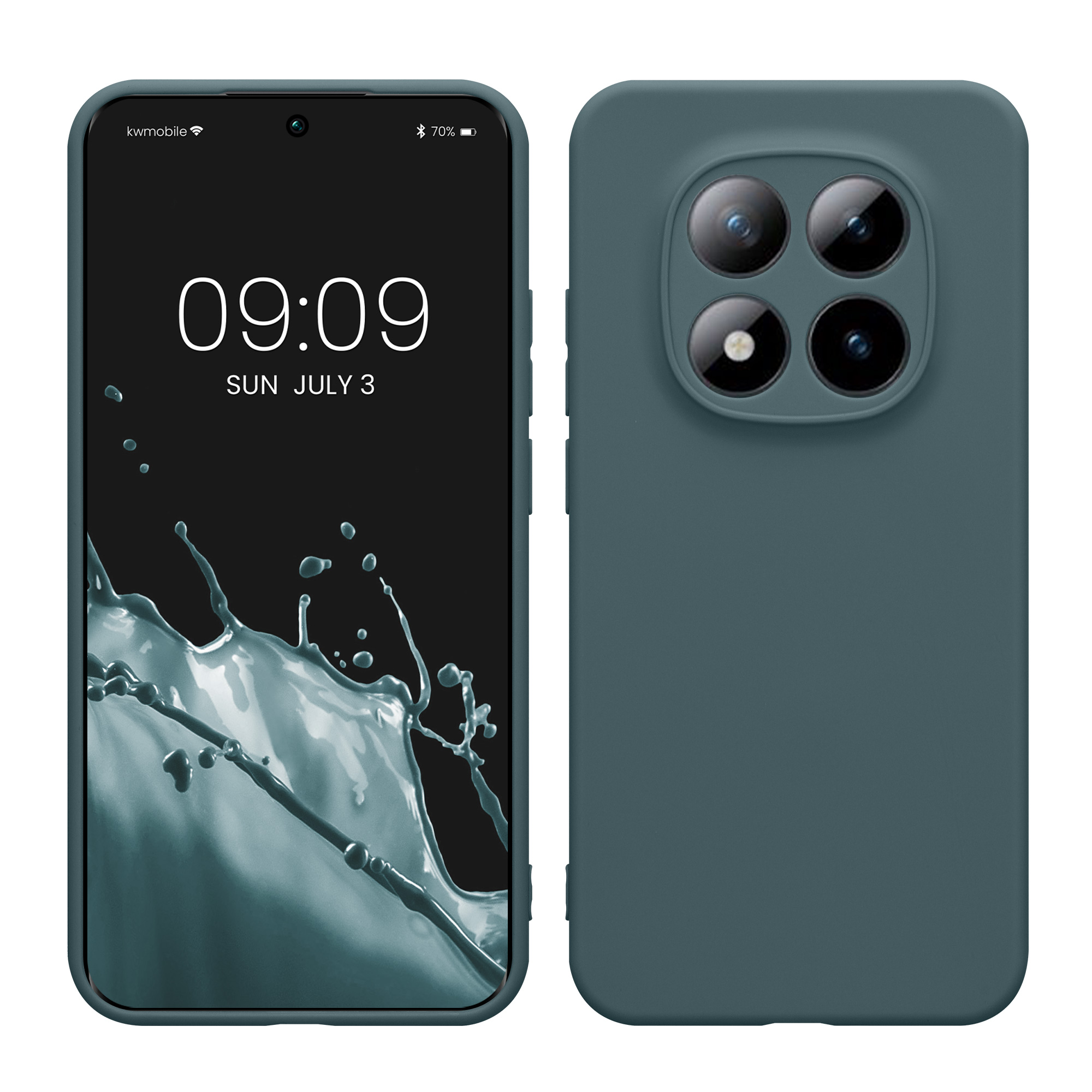 Pouzdro pro Xiaomi Redmi Note 15 Pro 5G kwmobile tenké TPU - tmavá antracitová