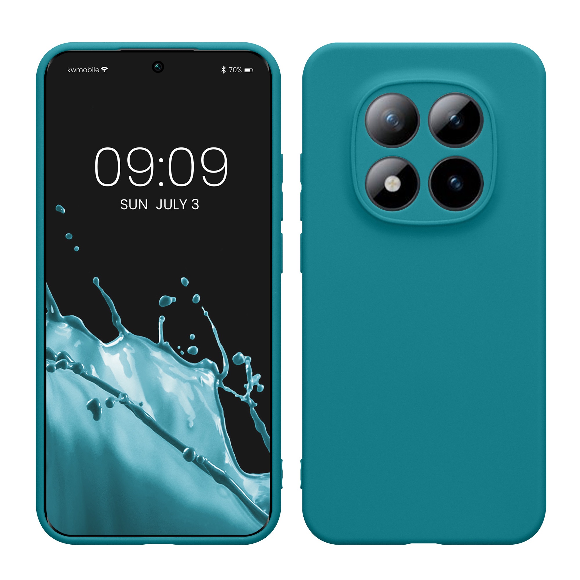 Pouzdro pro Xiaomi Redmi Note 15 Pro 5G kwmobile tenké TPU - matná petrolejová