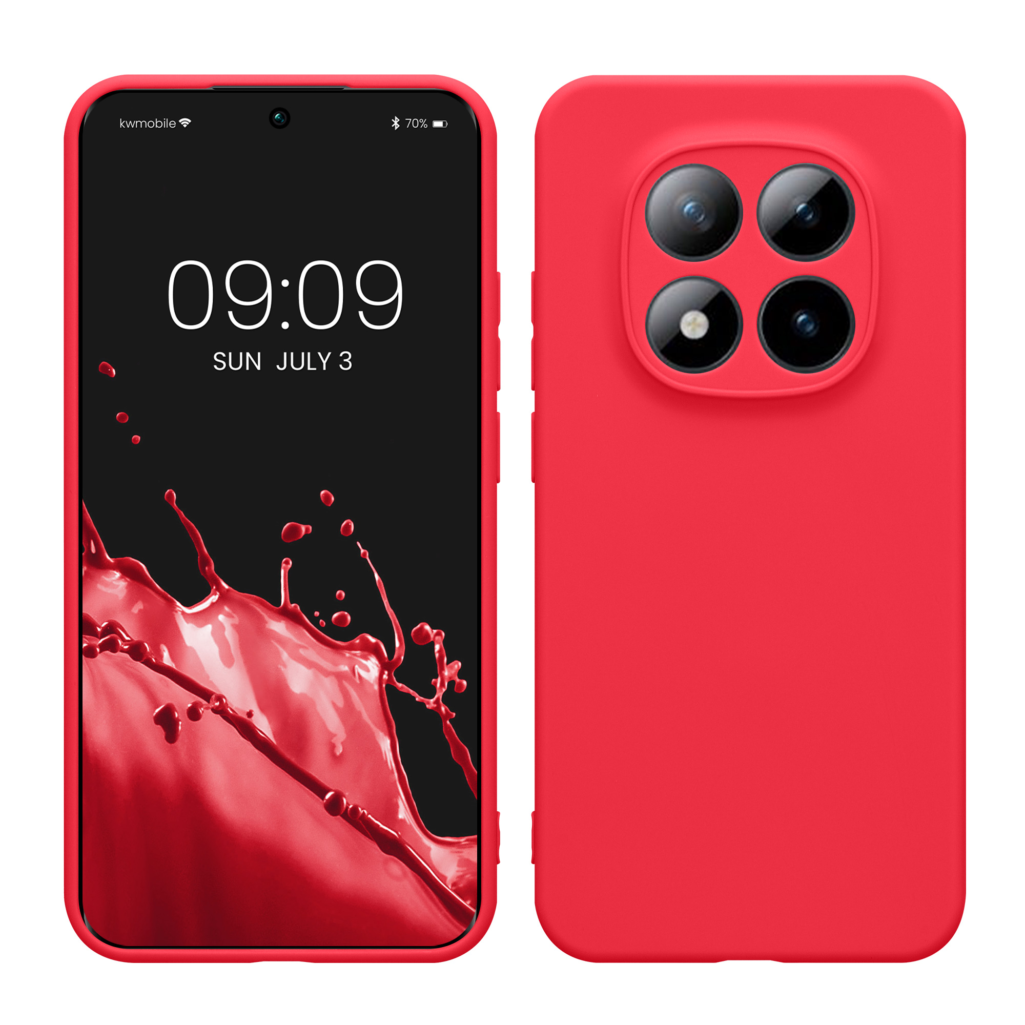 Pouzdro pro Xiaomi Redmi Note 15 Pro 5G kwmobile tenké TPU - neonově růžová