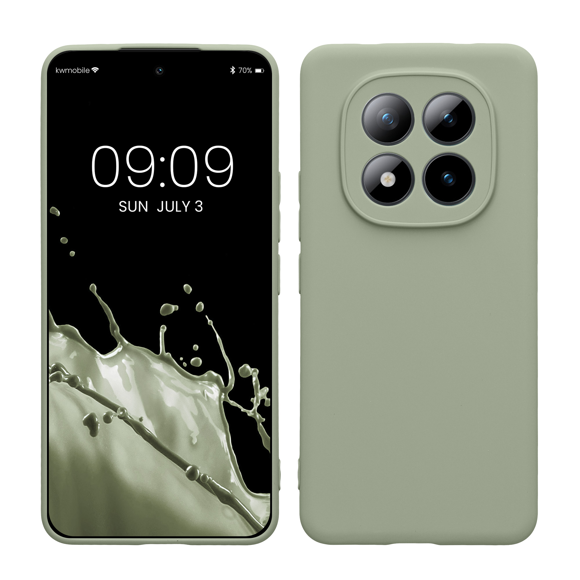 TPU kryt kwmobile pro Xiaomi Redmi Note 15 Pro 4G - šedozelená