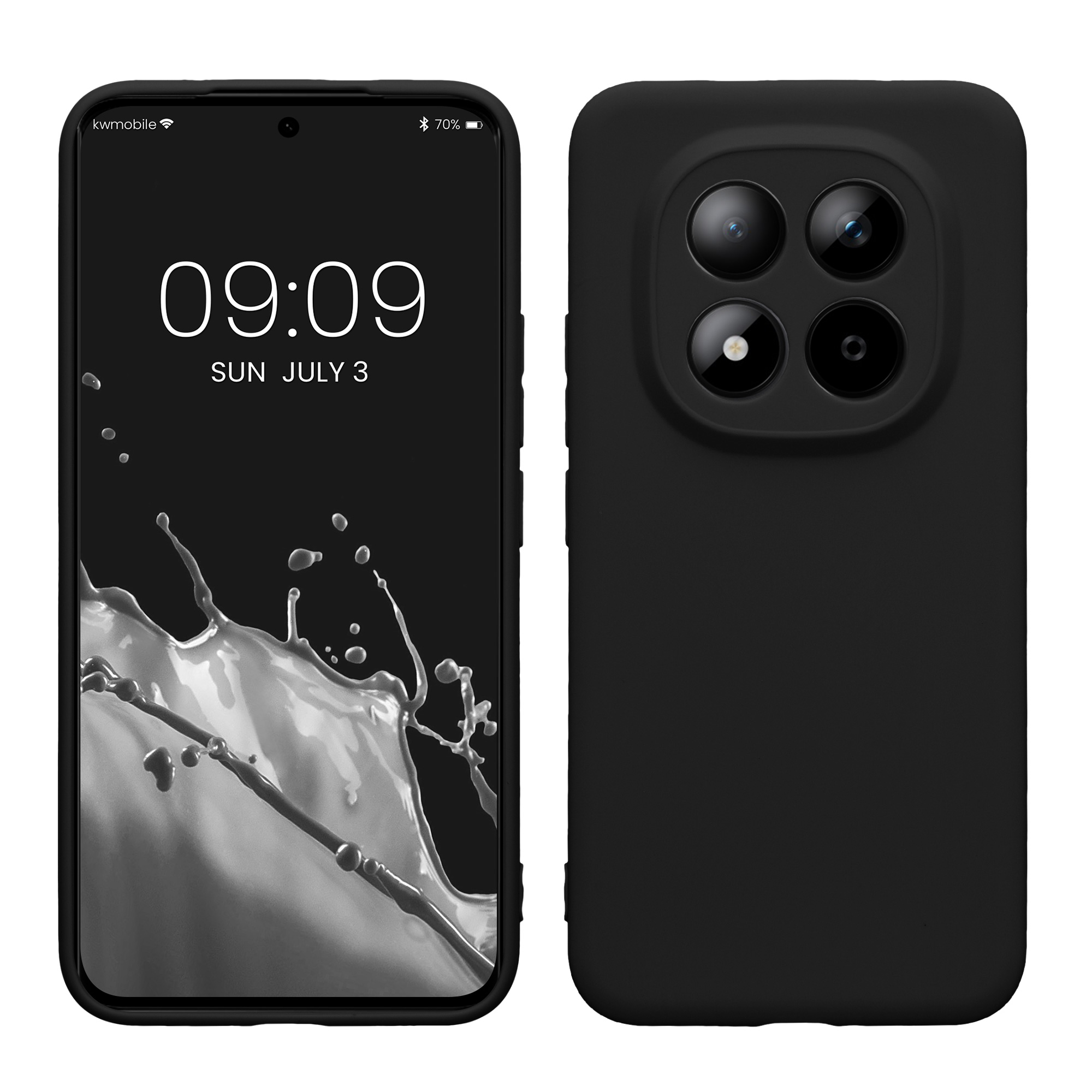 TPU kryt kwmobile pro Xiaomi Redmi Note 15 Pro+ 5G / Poco M8 Pro 5G - matná černá