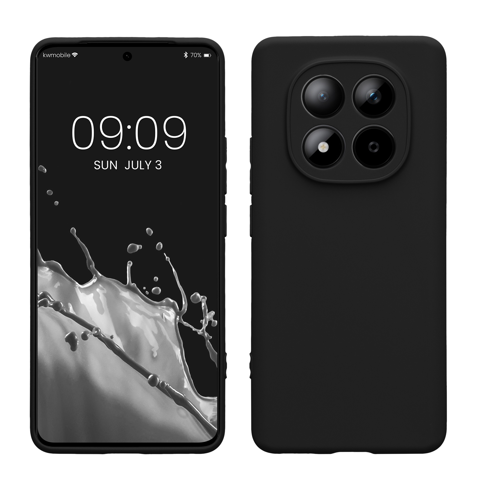 TPU kryt kwmobile pro Xiaomi Redmi Note 15 4G / Redmi Note 15 5G / Poco M8 5G - matná černá
