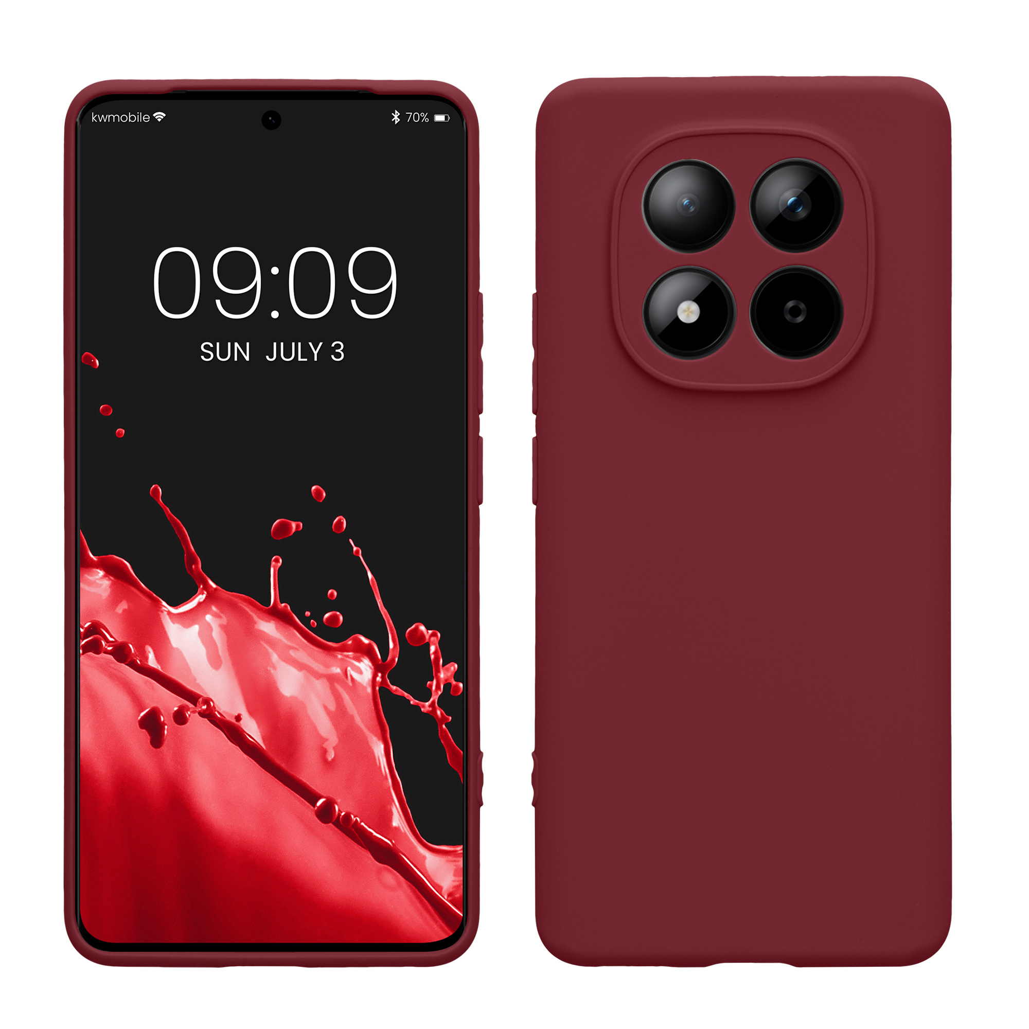 Pouzdro pro Xiaomi Redmi Note 15 4G / 5G / Poco M8 5G kwmobile tenké TPU - vínově fialová