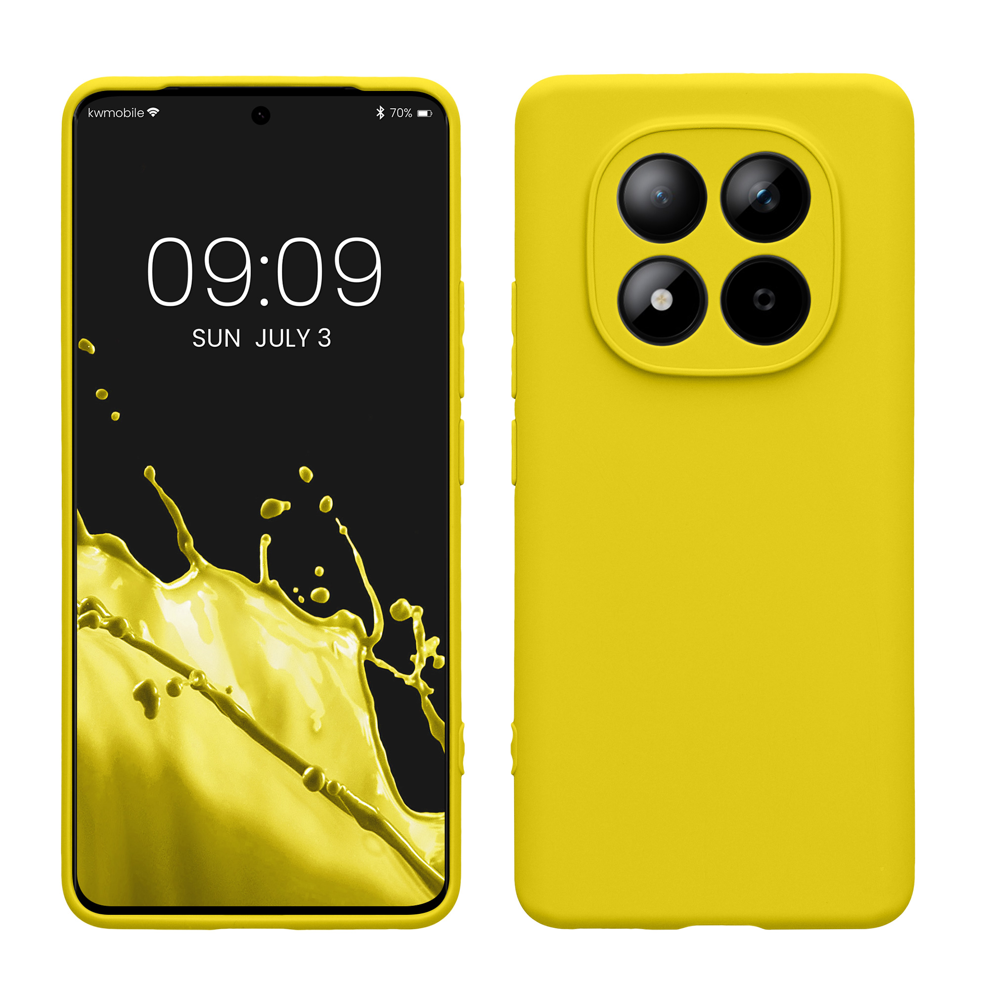 Pouzdro pro Xiaomi Redmi Note 15 4G / 5G / Poco M8 5G kwmobile tenké TPU - zářivě žlutá