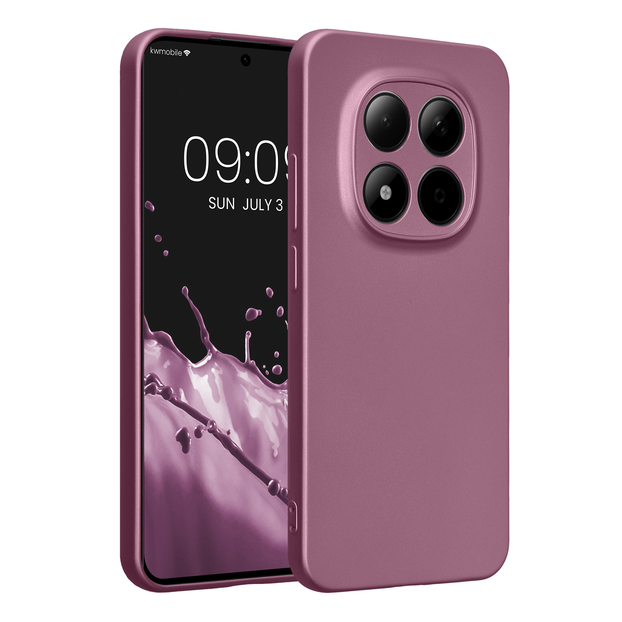 Pouzdro pro Xiaomi Redmi Note 15 Pro 5G kwmobile metalické TPU - metalická levandulová