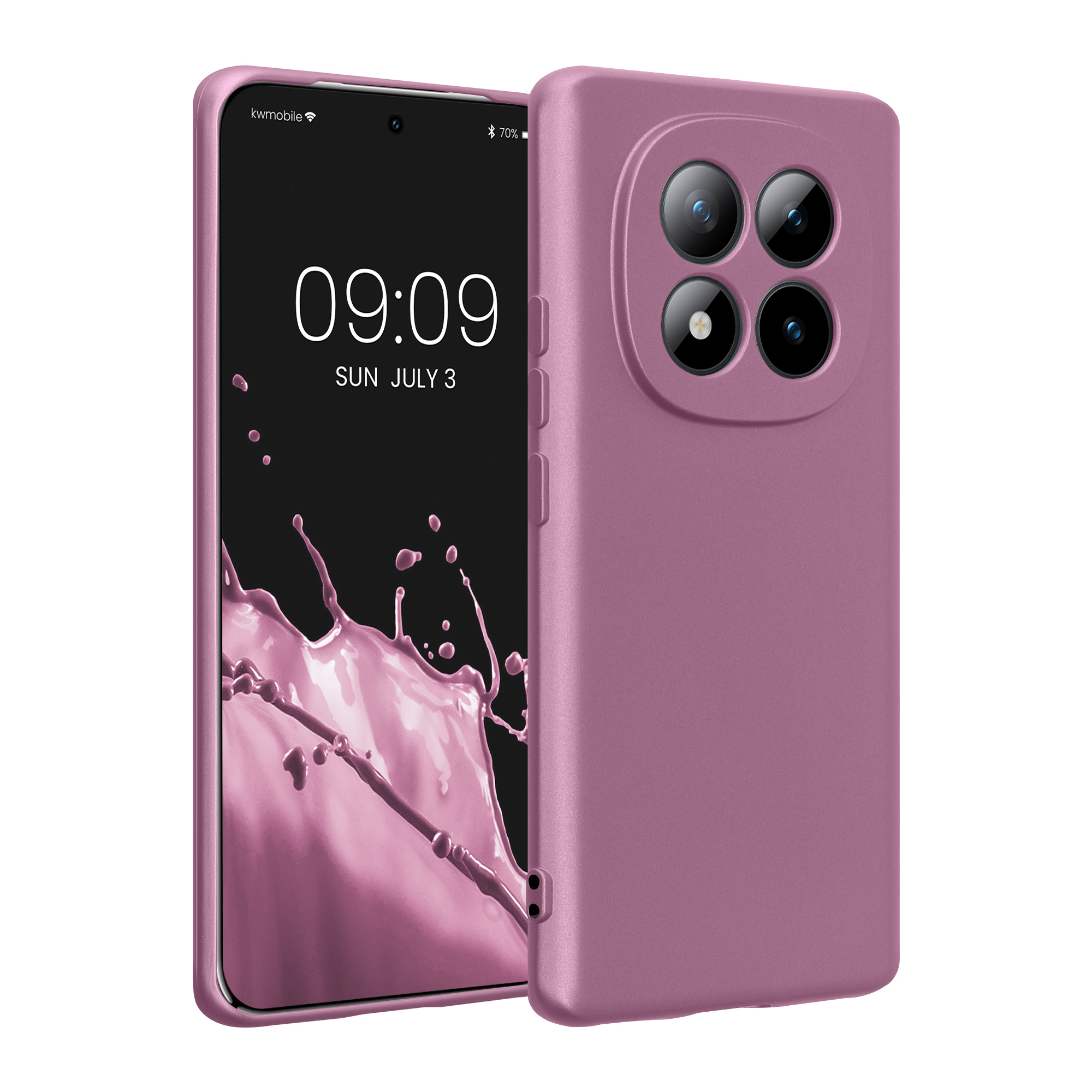Pouzdro pro Xiaomi Redmi Note 15 4G / 5G / Poco M8 5G kwmobile metalické TPU - metalická levandulová