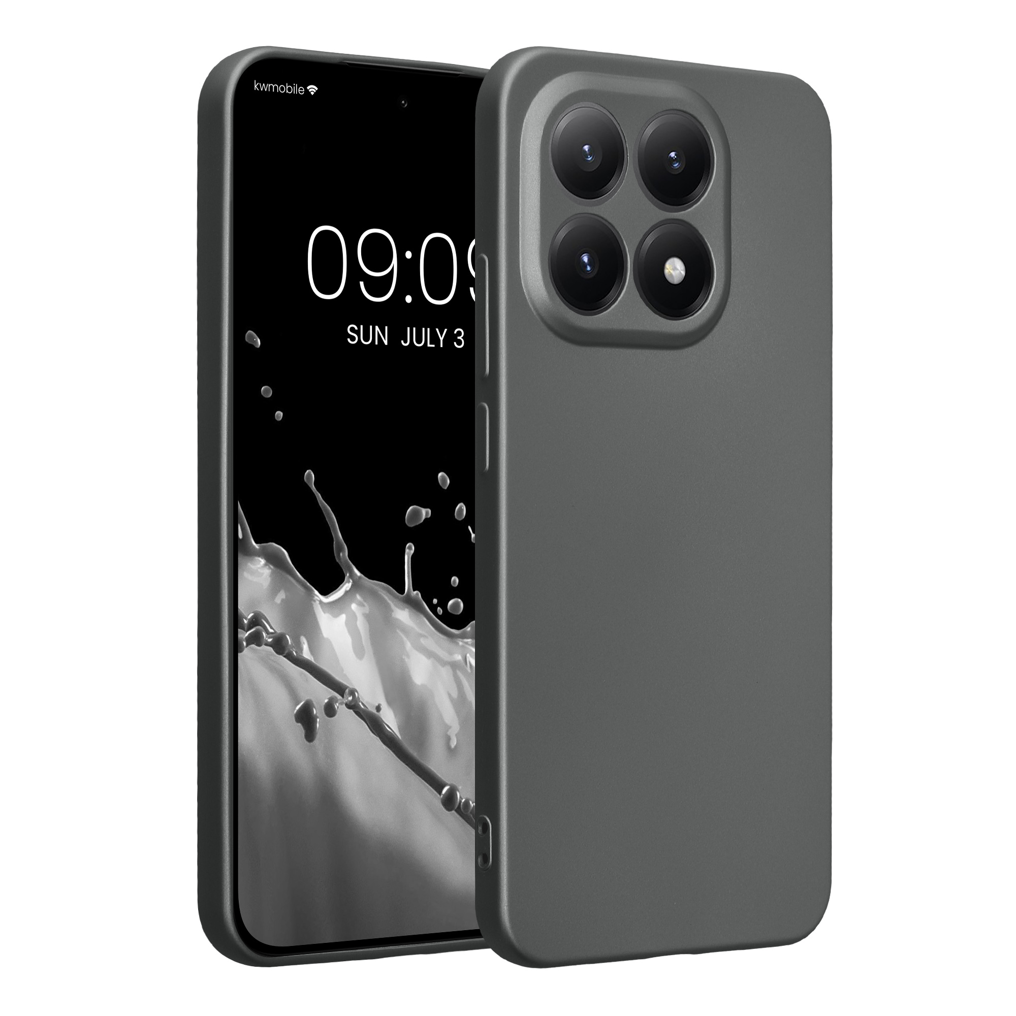 Pouzdro pro Xiaomi 15T kwmobile metalické TPU - metalická šedá