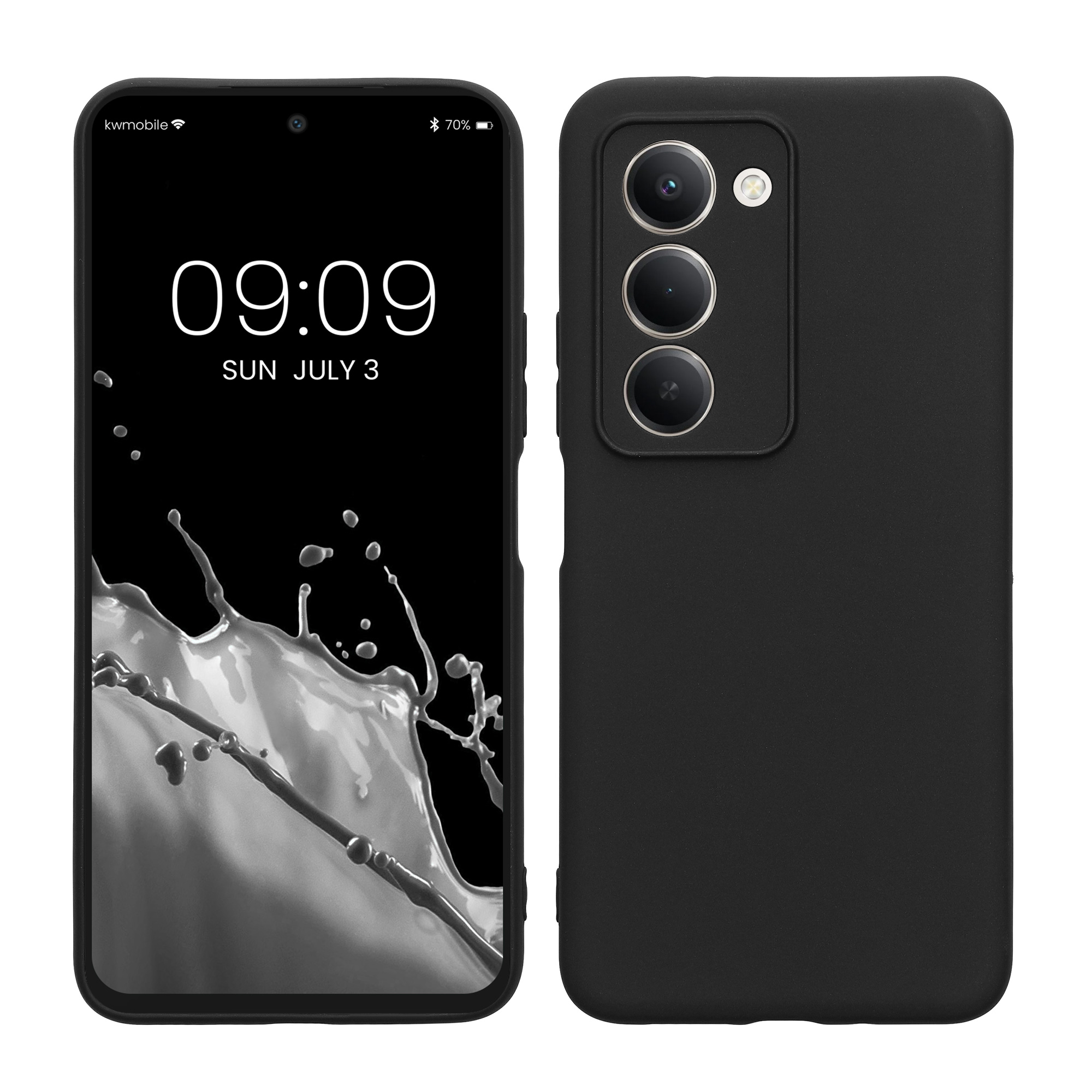 Pouzdro pro Xiaomi Redmi 15 5G kwmobile tenké TPU - matná černá