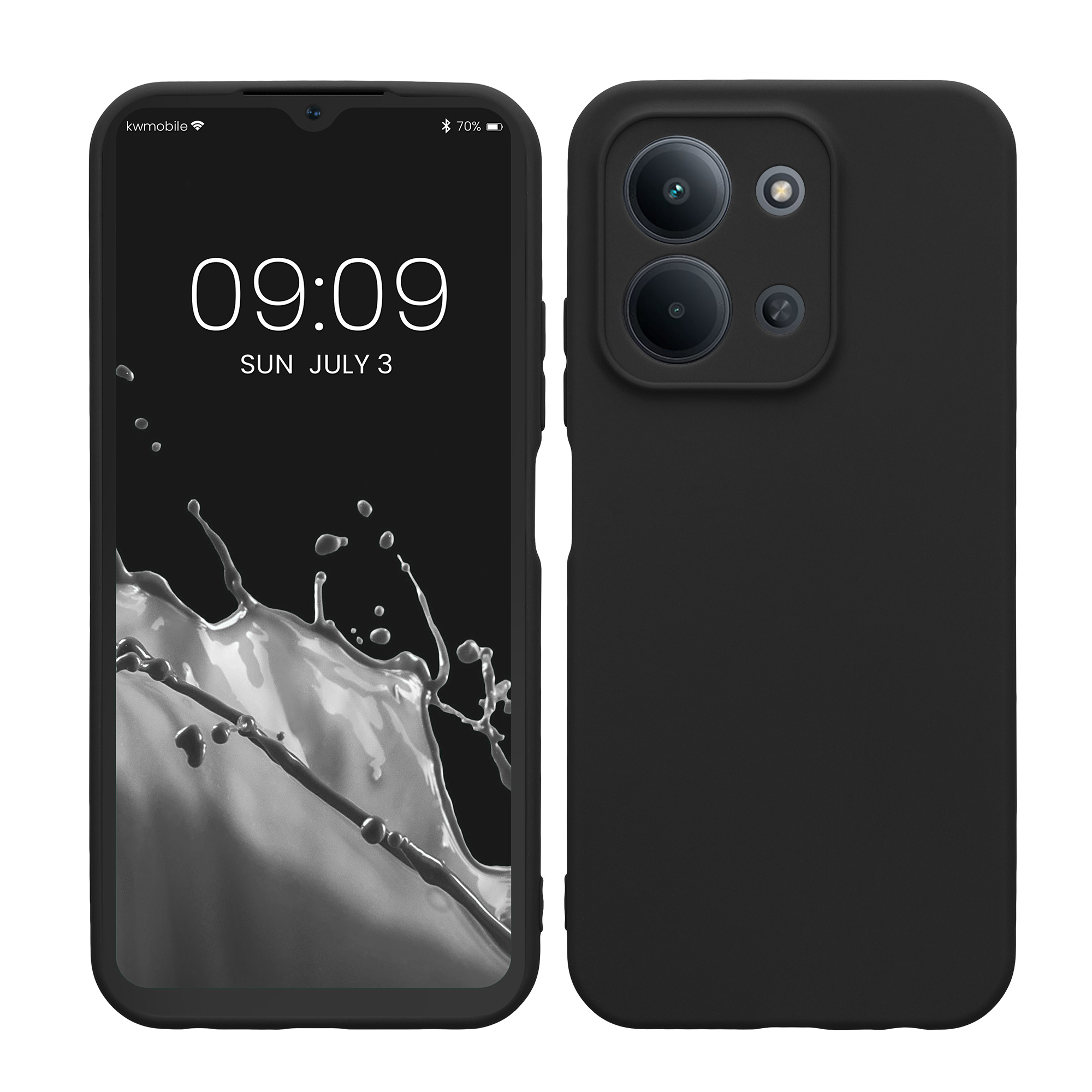 Pouzdro pro Xiaomi Redmi 15C 5G kwmobile tenké TPU - matná černá