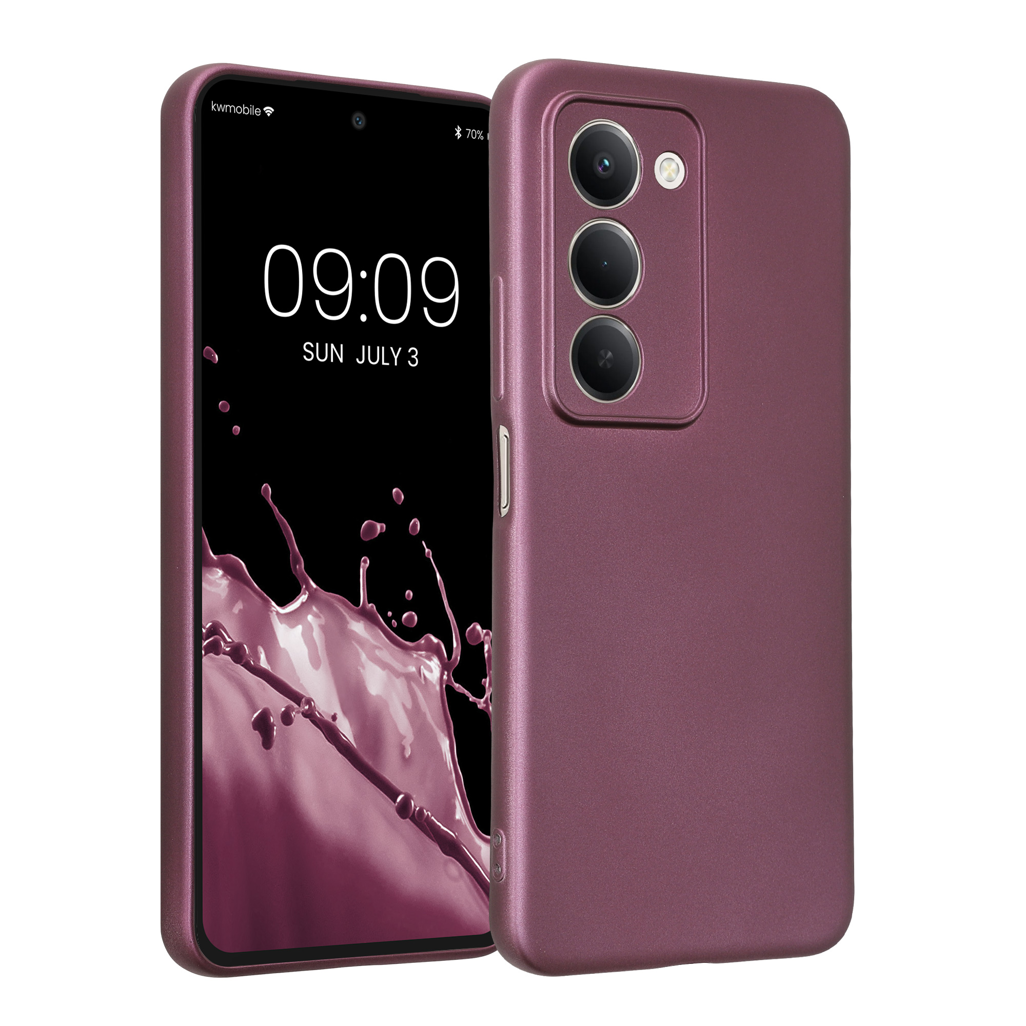 Pouzdro pro Xiaomi Redmi 15 5G kwmobile metalické TPU - metalická levandulová