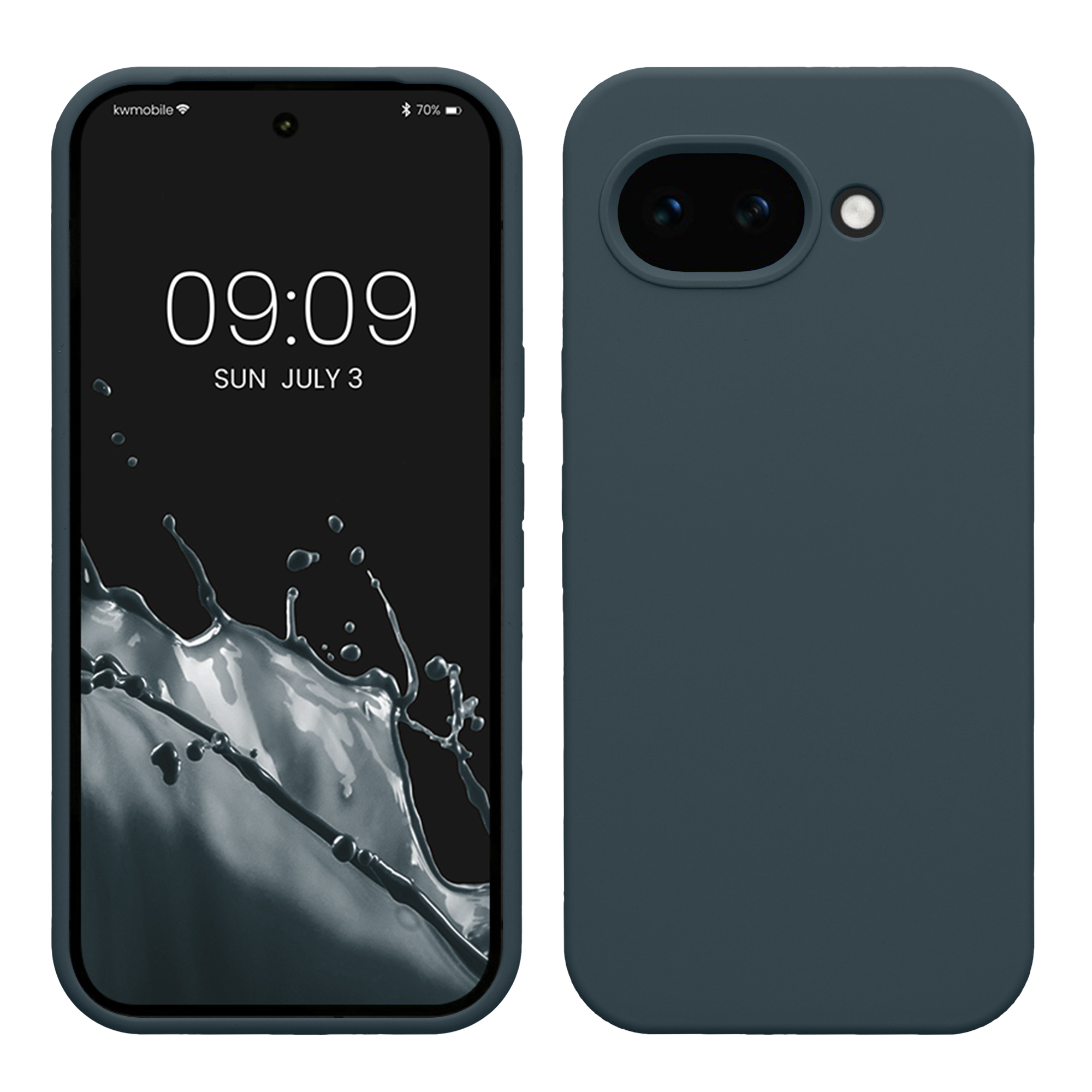 Silikonový kryt kwmobile pro Google Pixel 10a - tmavě břidlicová