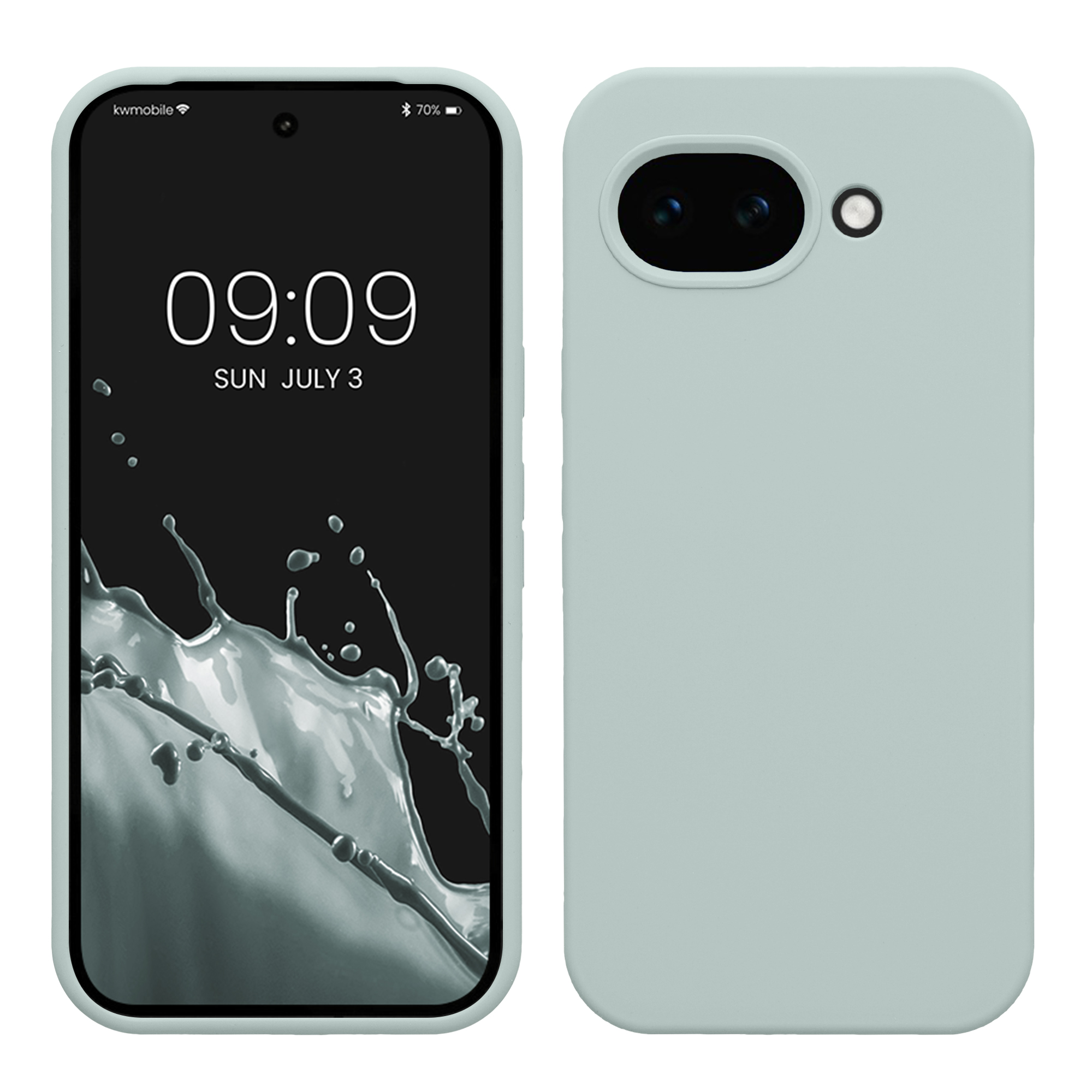 Pouzdro pro Google Pixel 10a kwmobile silikonové - světle mátová