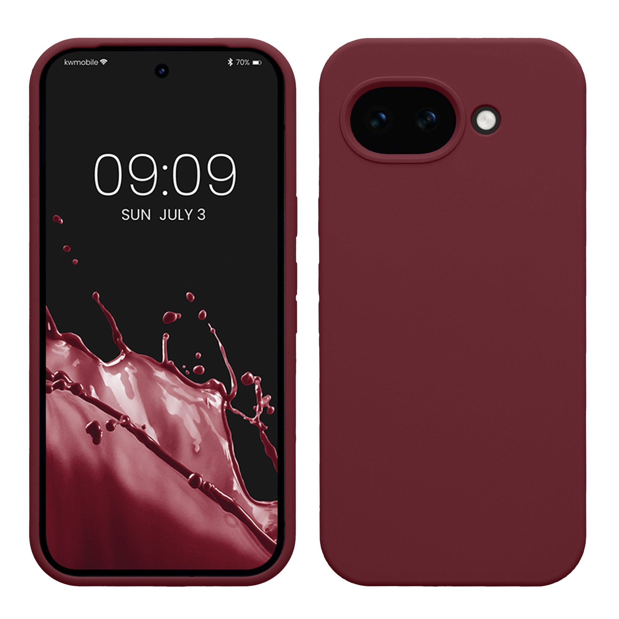 Pouzdro pro Google Pixel 10a kwmobile silikonové - vínově fialová