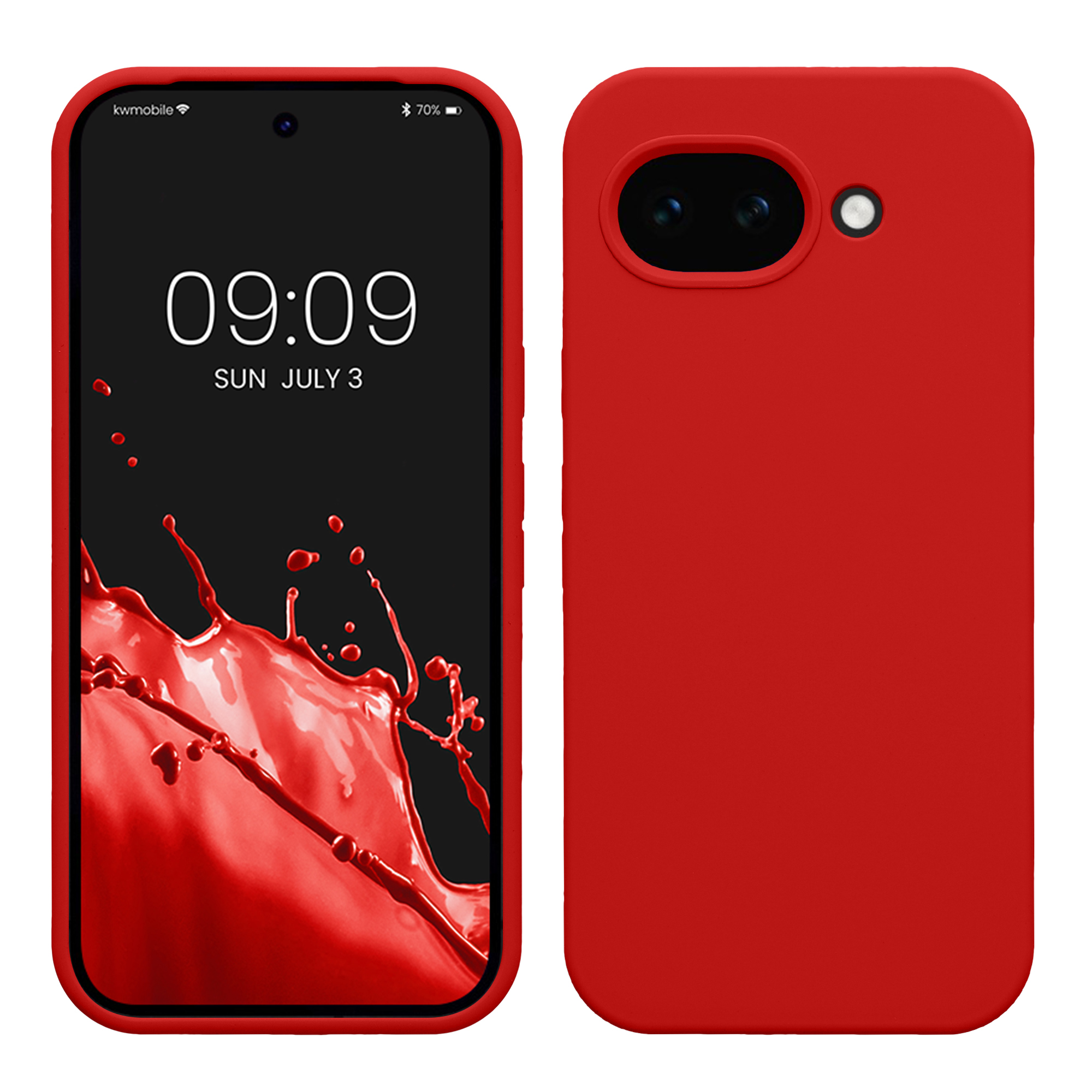 Pouzdro pro Google Pixel 10a kwmobile silikonové - klasická červená