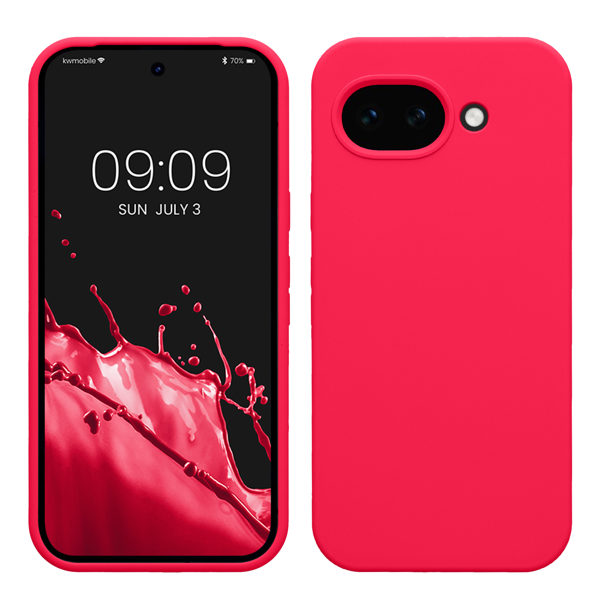 Pouzdro pro Google Pixel 10a kwmobile silikonové - neonově růžová