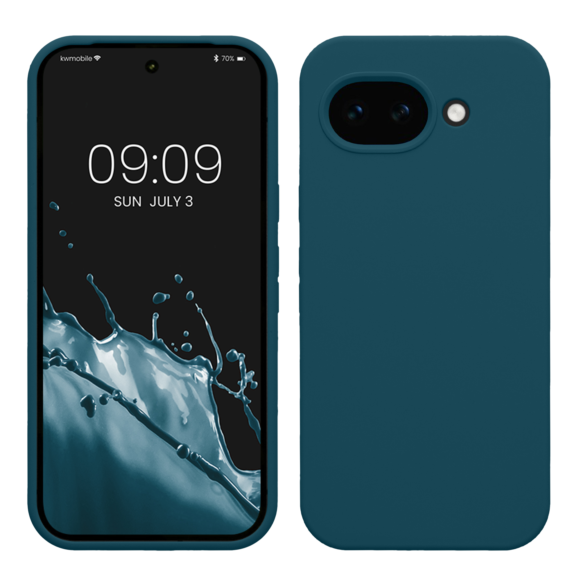 Pouzdro pro Google Pixel 10a kwmobile silikonové - matná petrolejová