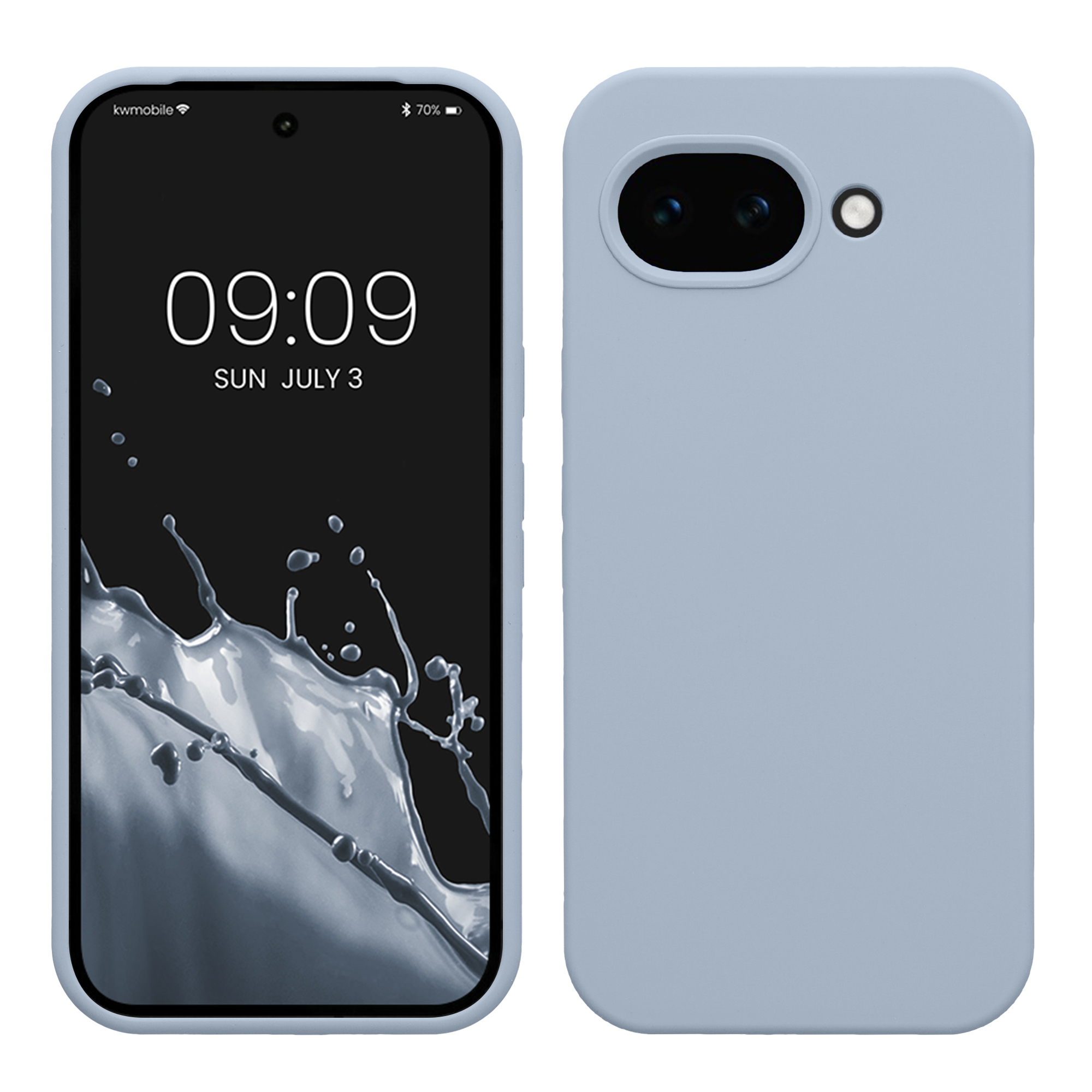 Pouzdro pro Google Pixel 10a kwmobile silikonové - matná světle modrá