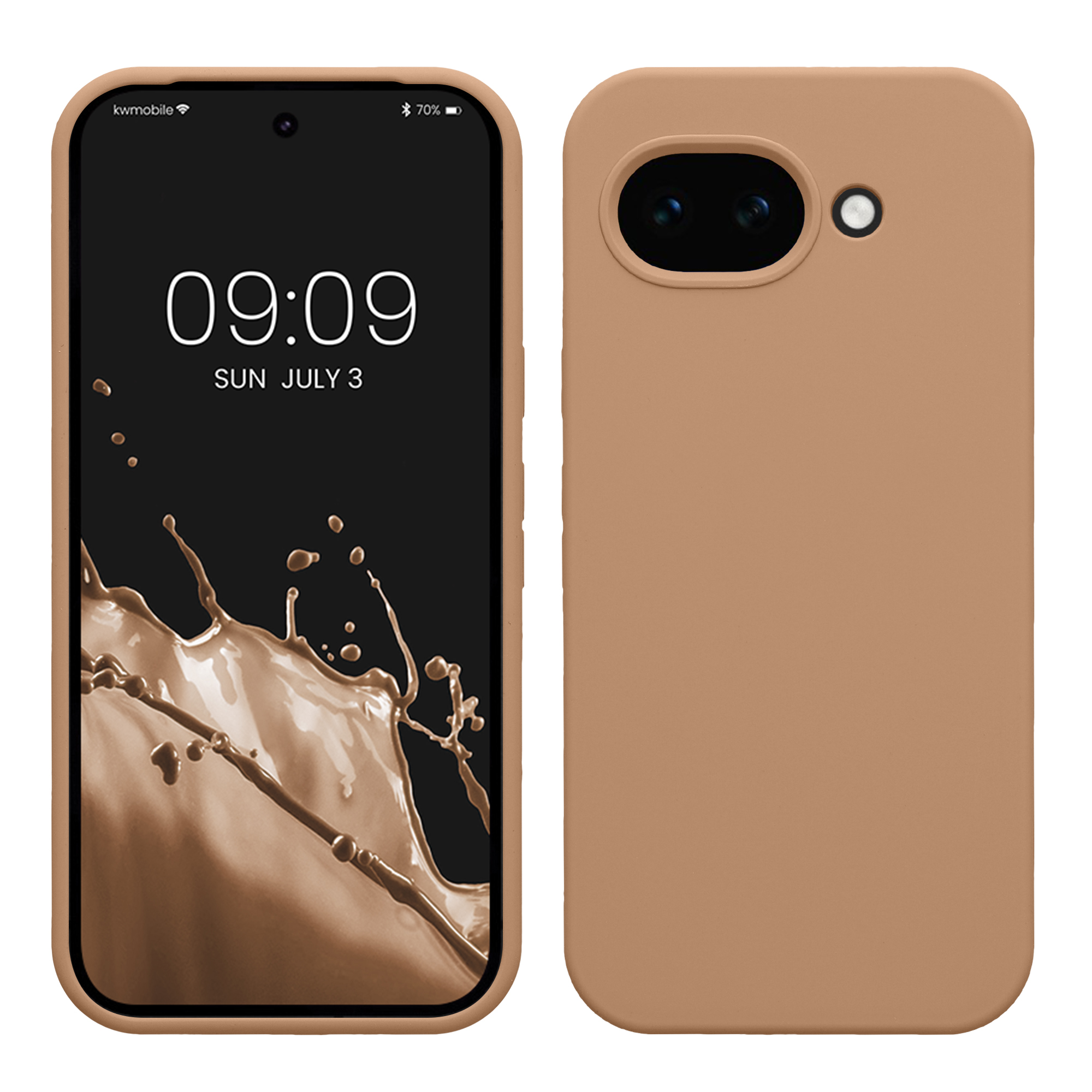 Pouzdro pro Google Pixel 10a kwmobile silikonové - kapučínová