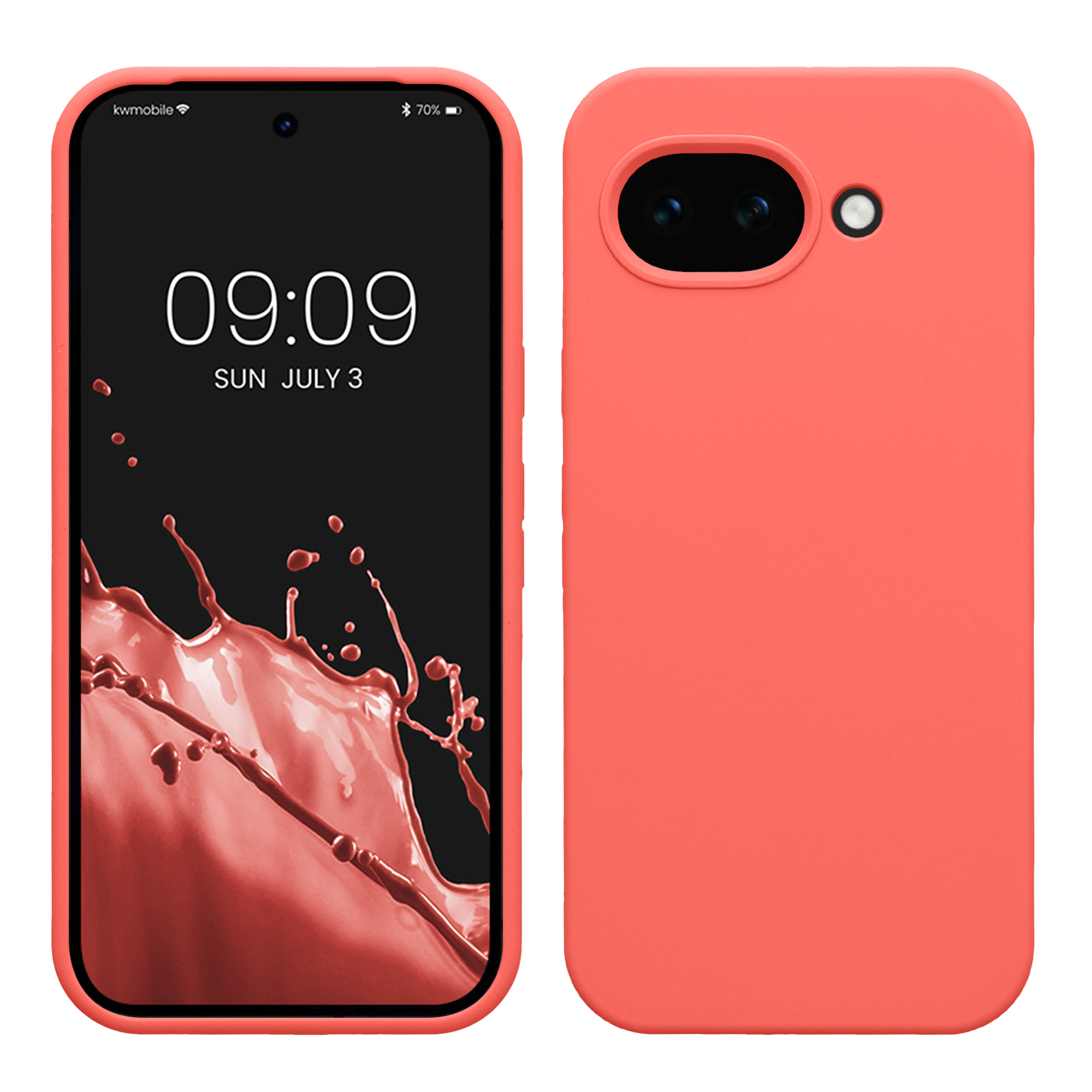 Pouzdro pro Google Pixel 10a kwmobile silikonové - neonově korálová