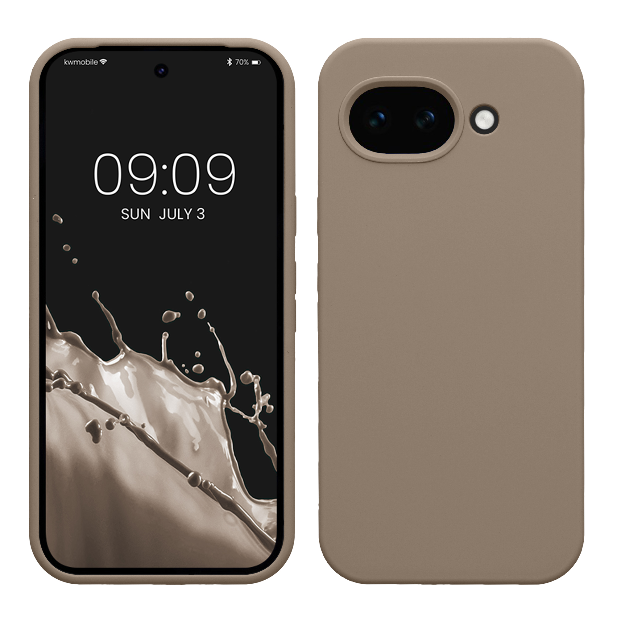 Pouzdro pro Google Pixel 10a kwmobile silikonové - taupe