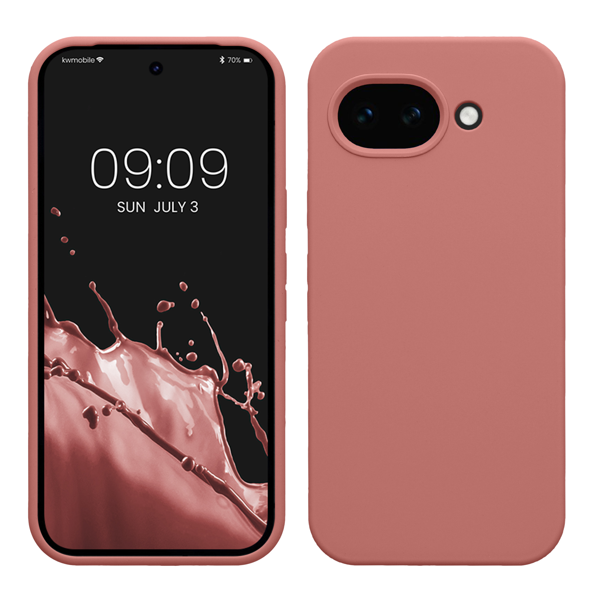 Pouzdro pro Google Pixel 10a kwmobile silikonové - zimní růže