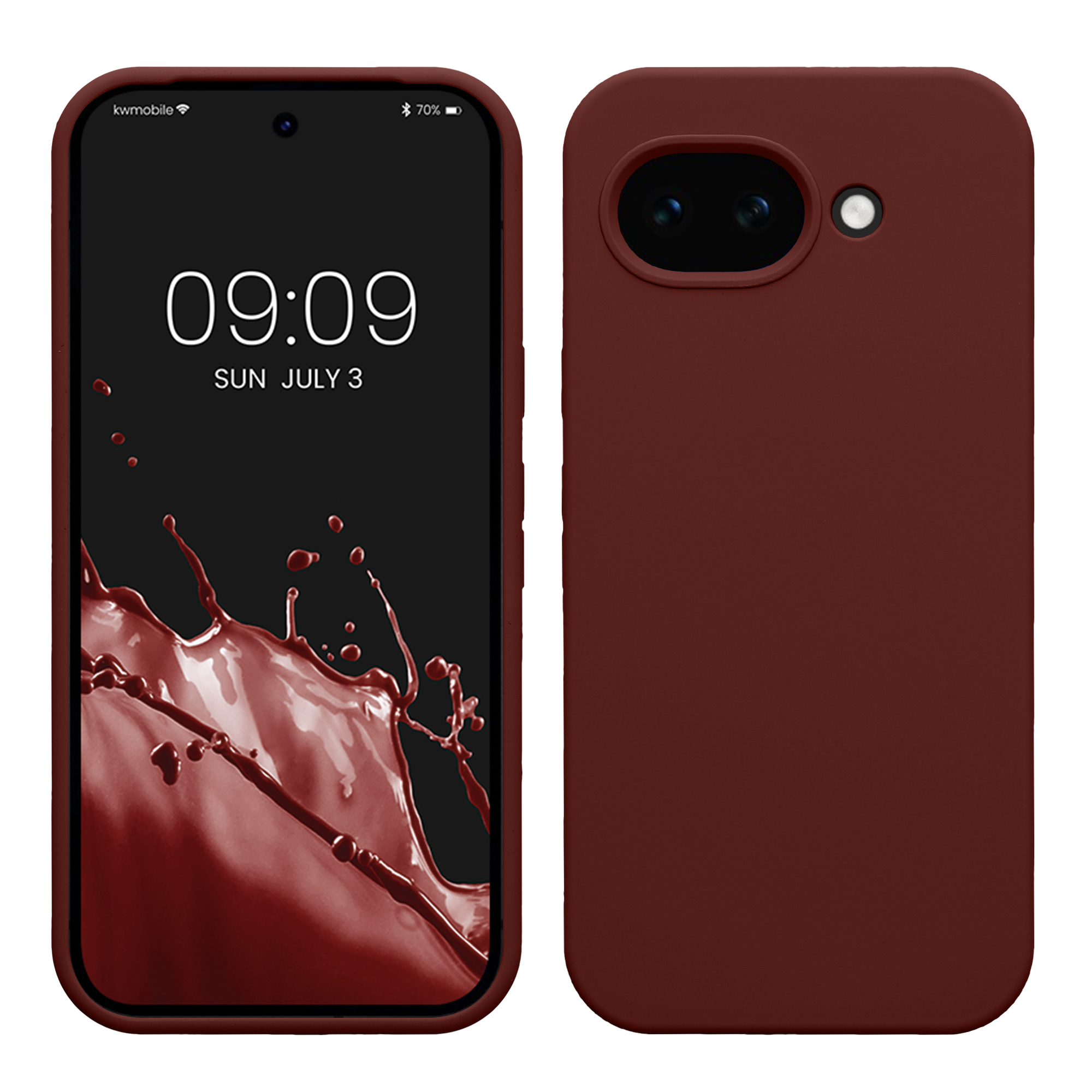 Pouzdro pro Google Pixel 10a kwmobile silikonové - hnědočervená