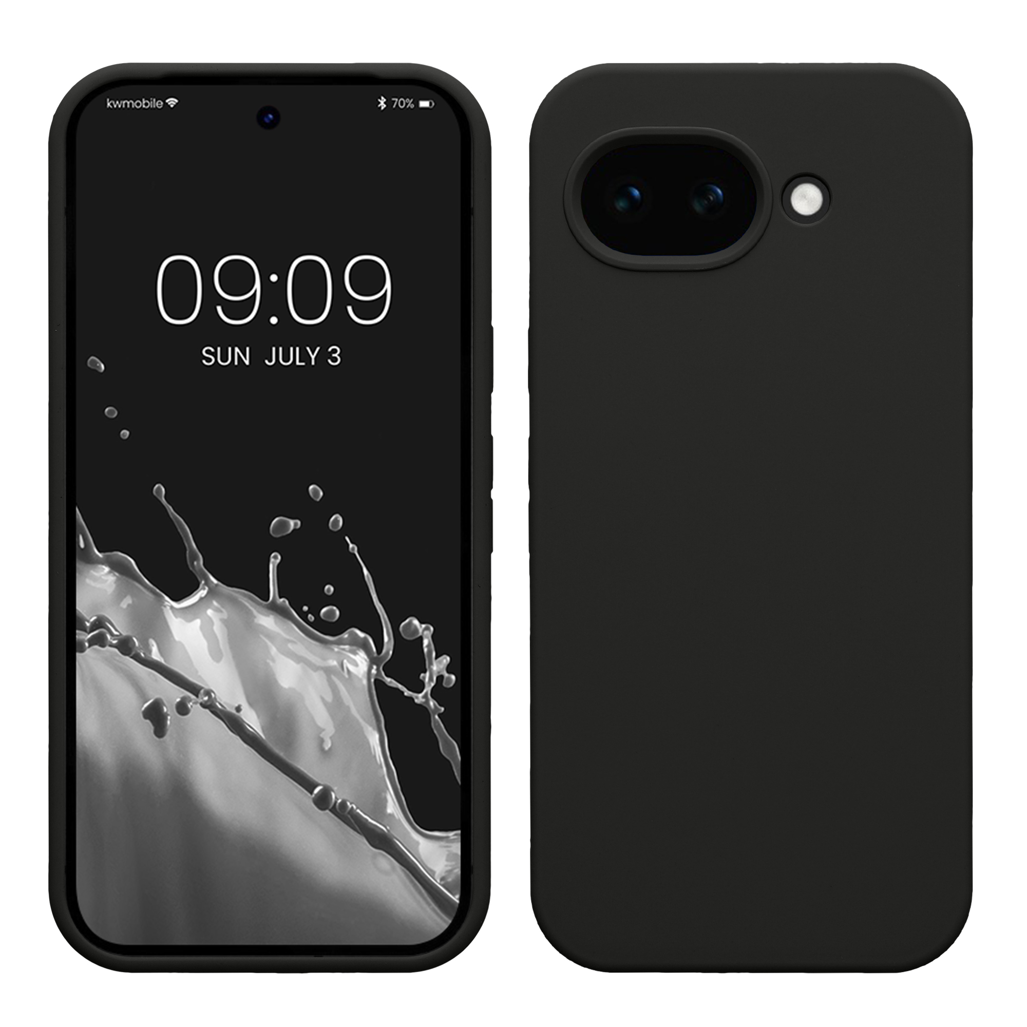 Pouzdro pro Google Pixel 10a kwmobile silikonové - černá matný