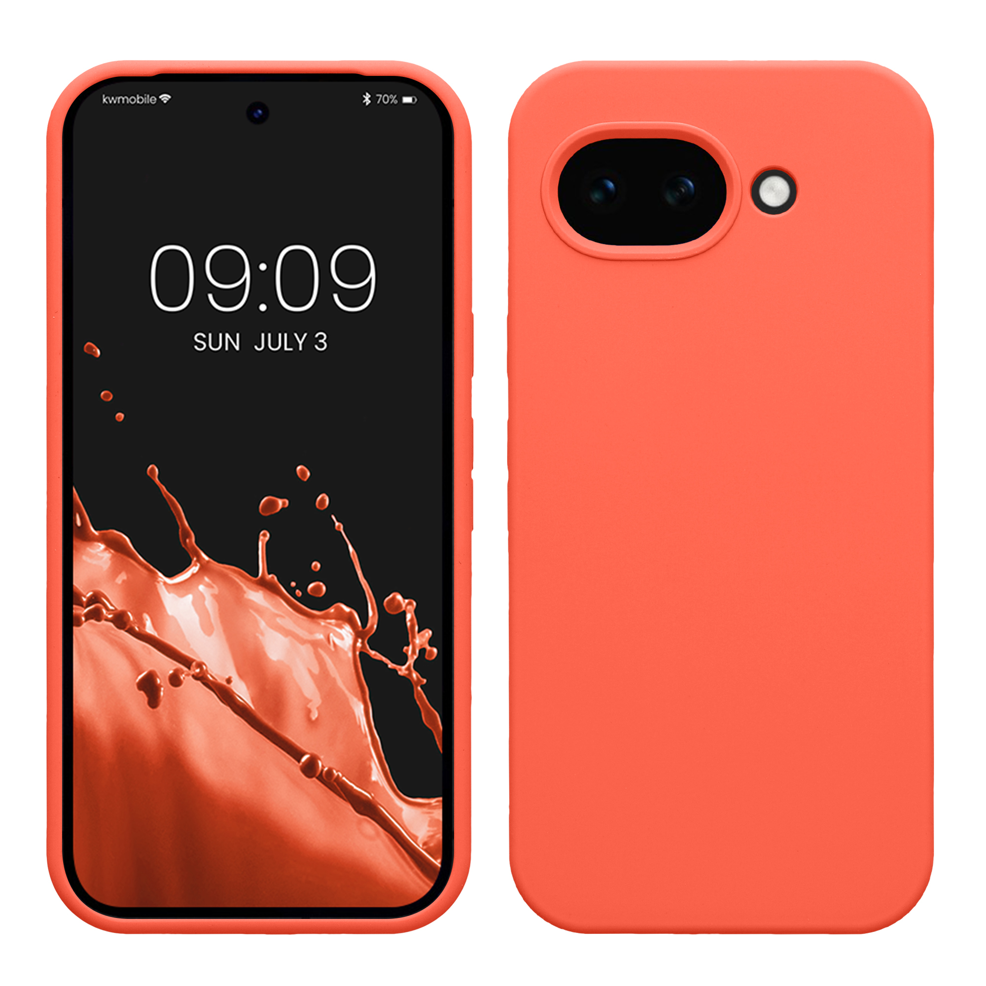 Pouzdro pro Google Pixel 10a kwmobile silikonové - sytá korálová