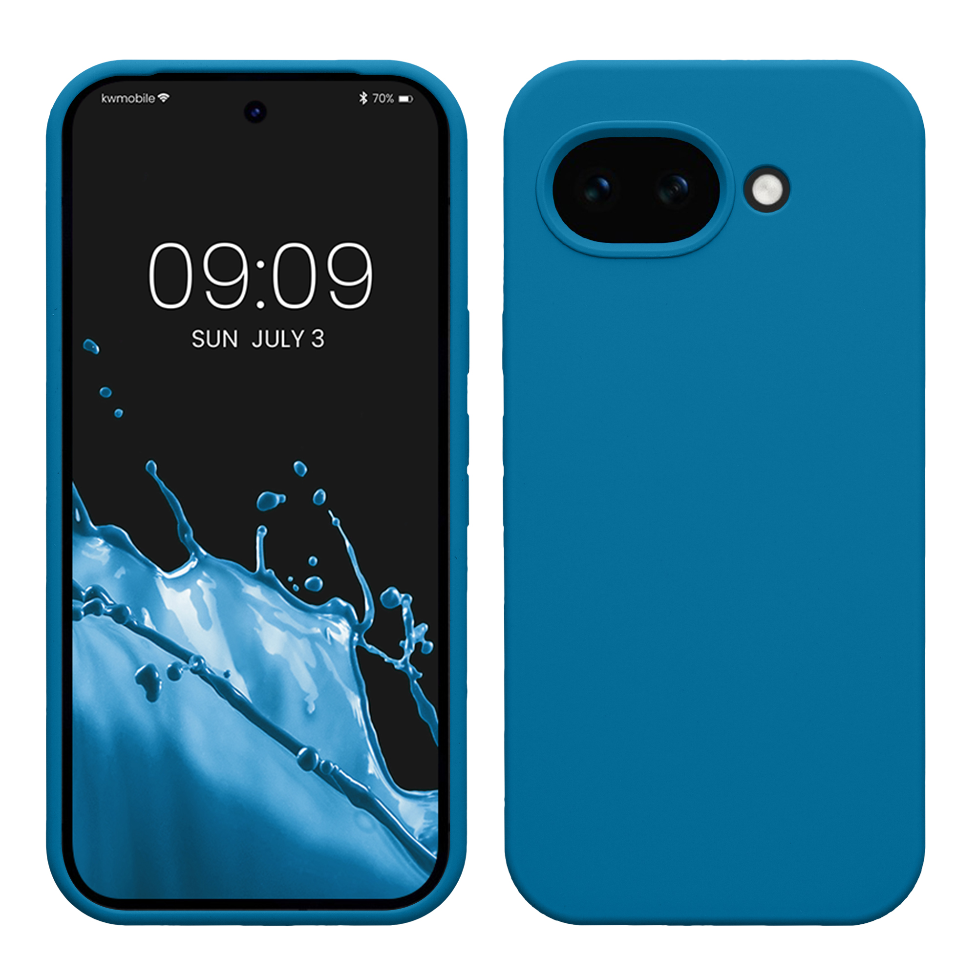 Pouzdro pro Google Pixel 10a kwmobile silikonové - karibská modrá