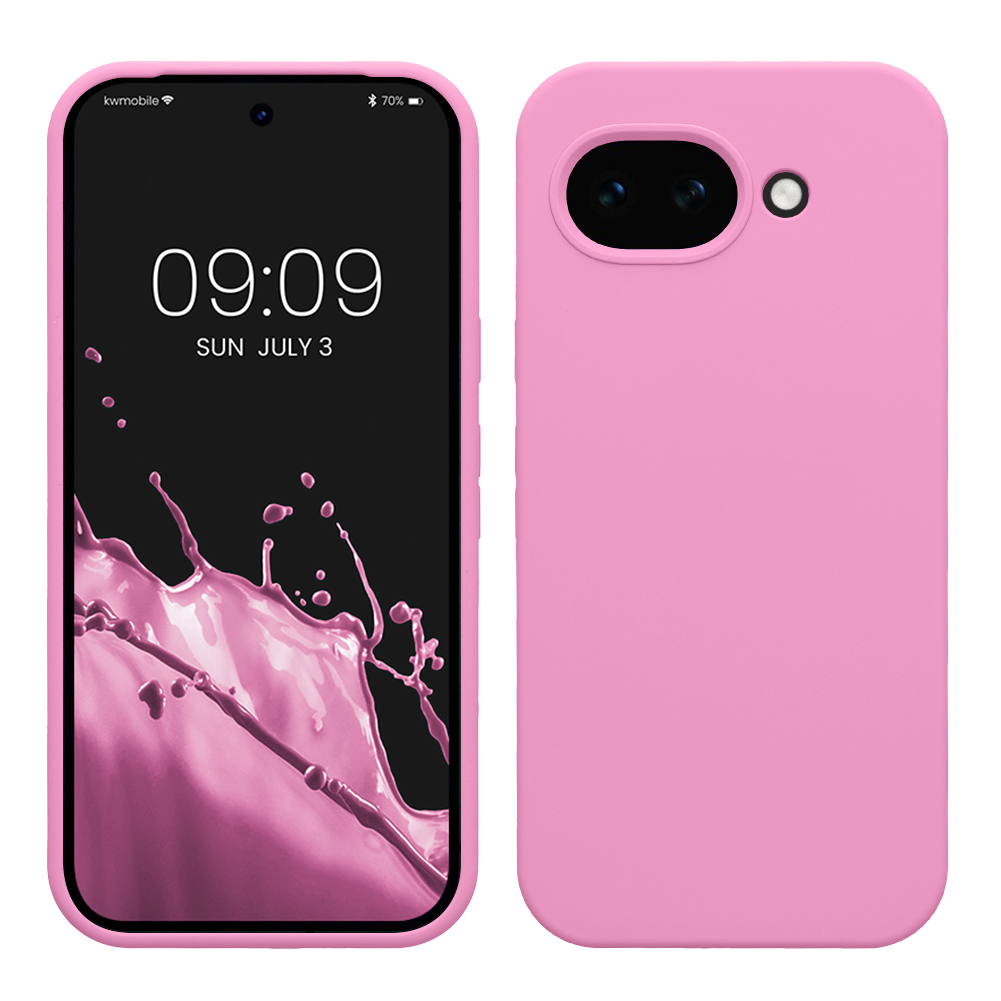 Pouzdro pro Google Pixel 10a kwmobile silikonové - růžová levandulová