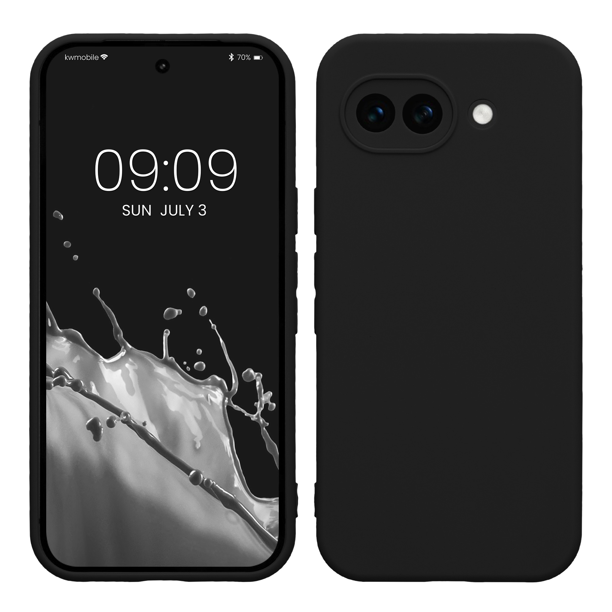 Silikonový kryt kwmobile pro Google Pixel 10a - matná černá