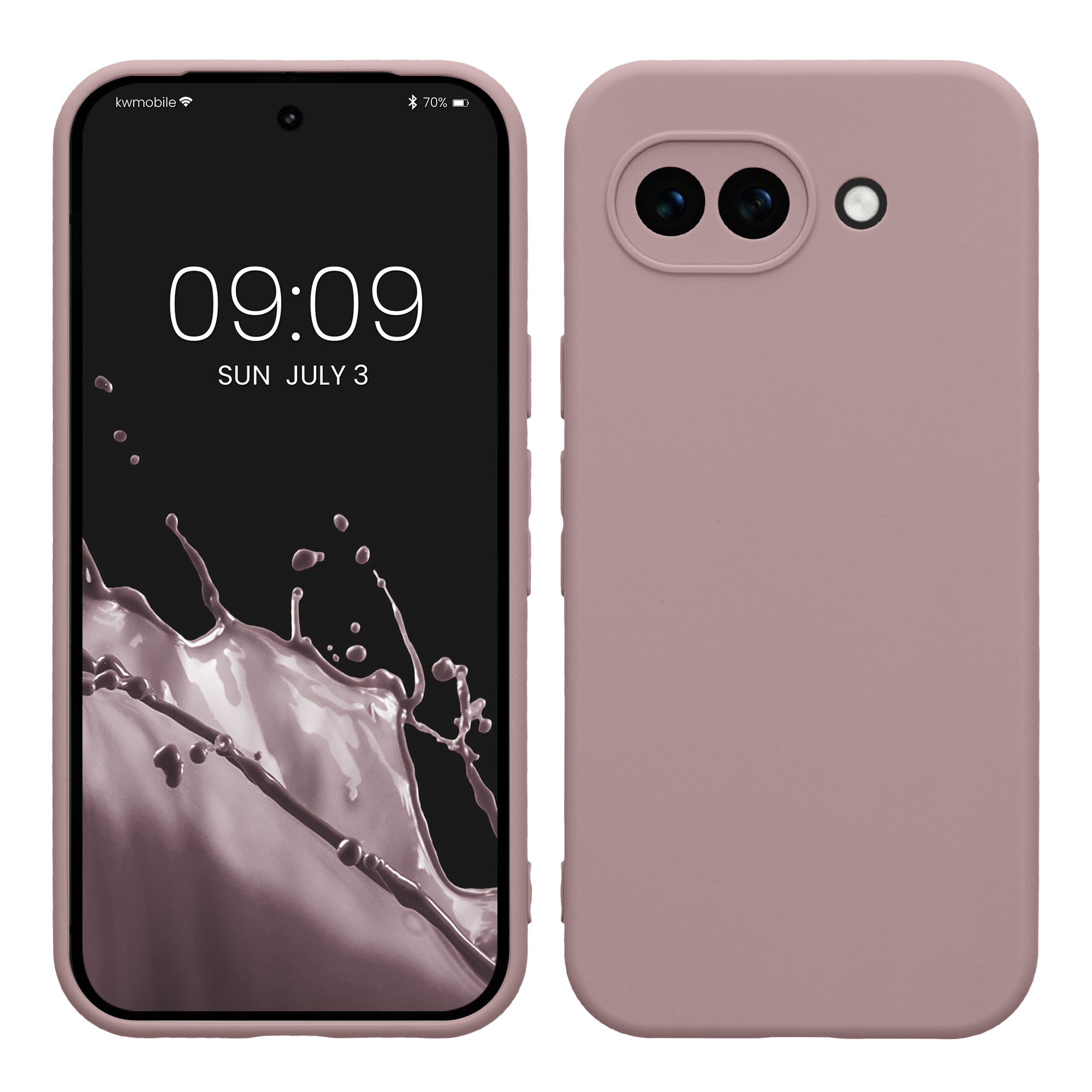 Pouzdro pro Google Pixel 10a kwmobile tenké TPU - světle lila