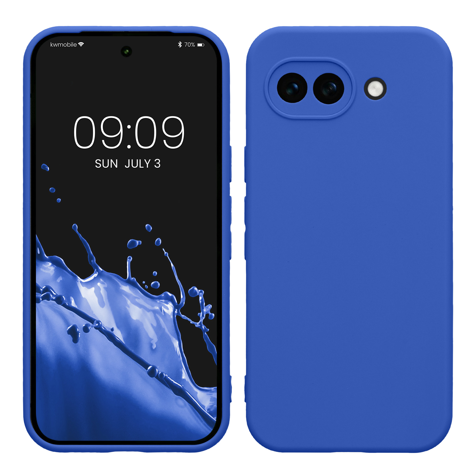 Pouzdro pro Google Pixel 10a kwmobile tenké TPU - baltská modrá