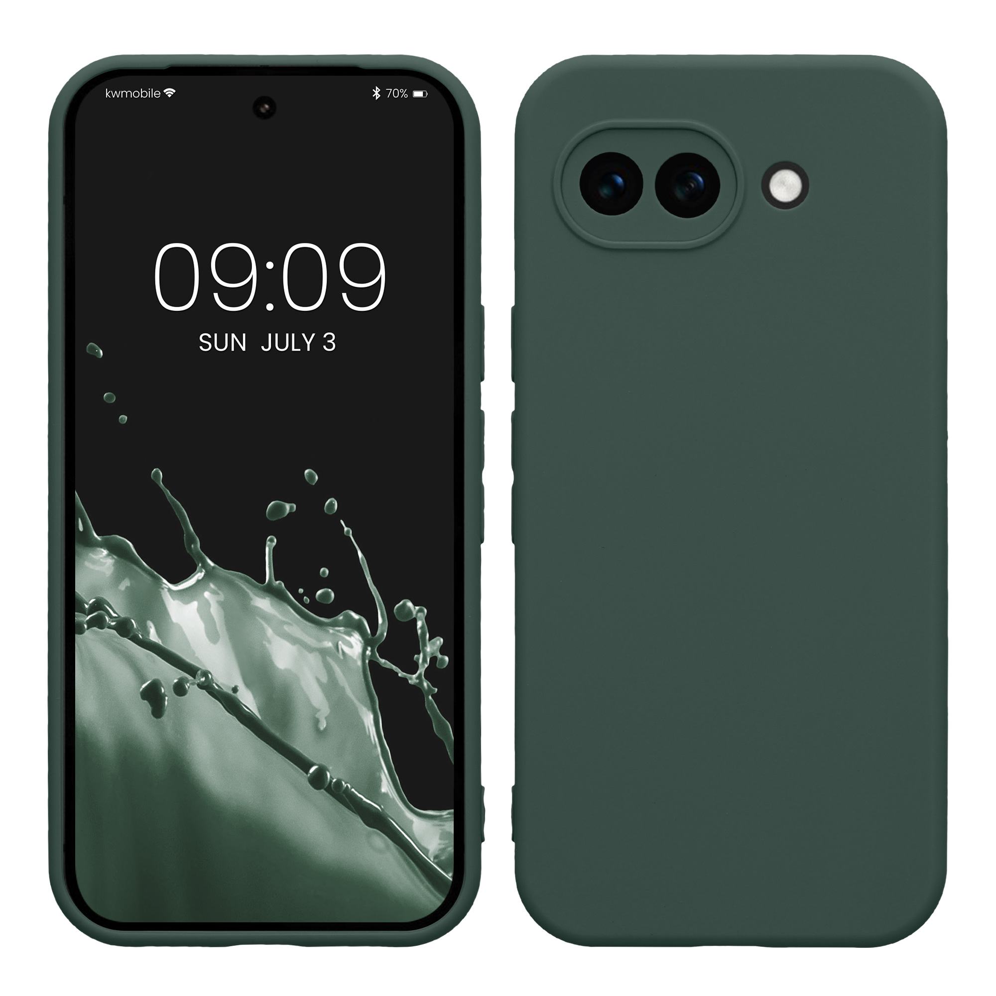 Pouzdro pro Google Pixel 10a kwmobile tenké TPU - mechově zelená