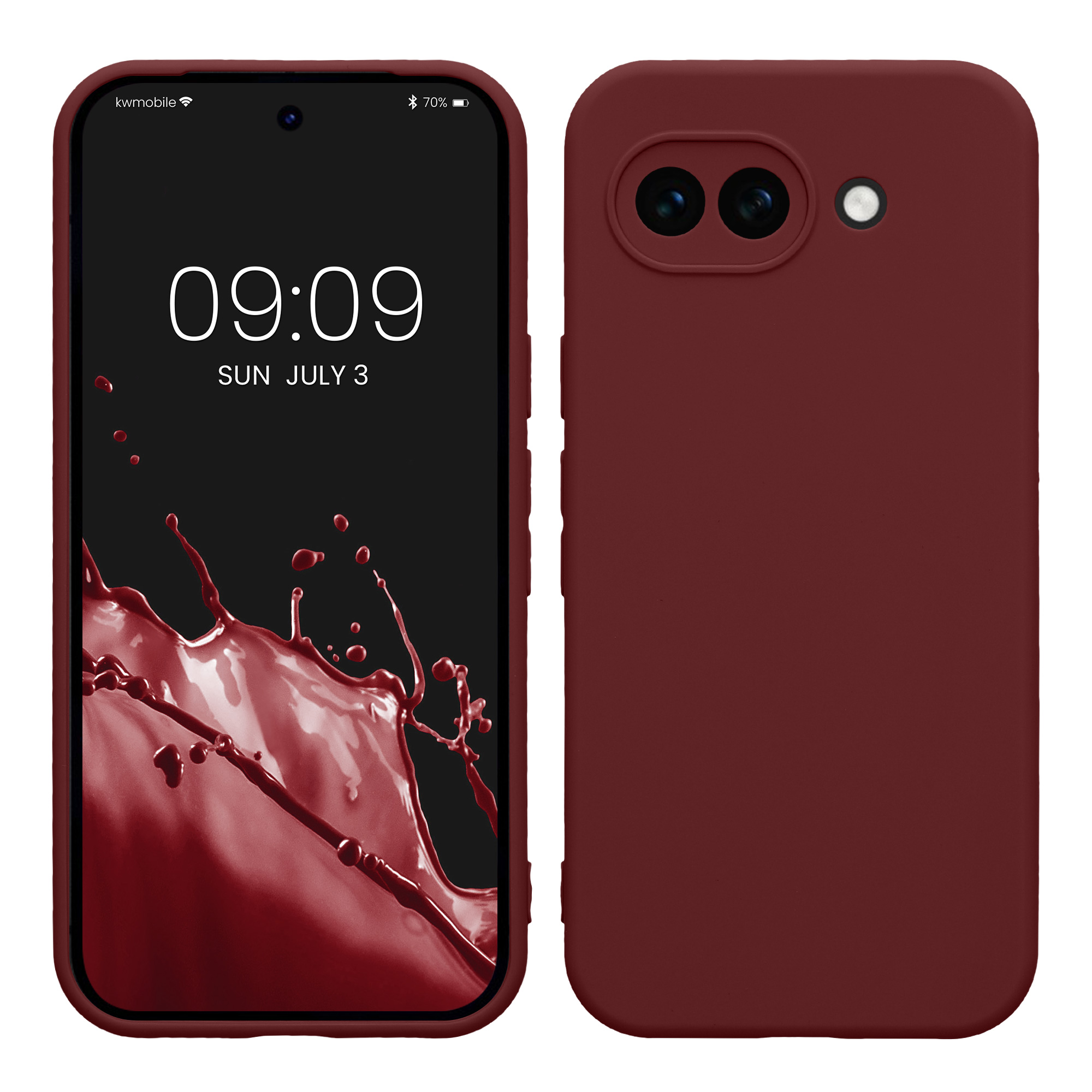 Silikonový kryt kwmobile pro Google Pixel 10a - bordó fialová