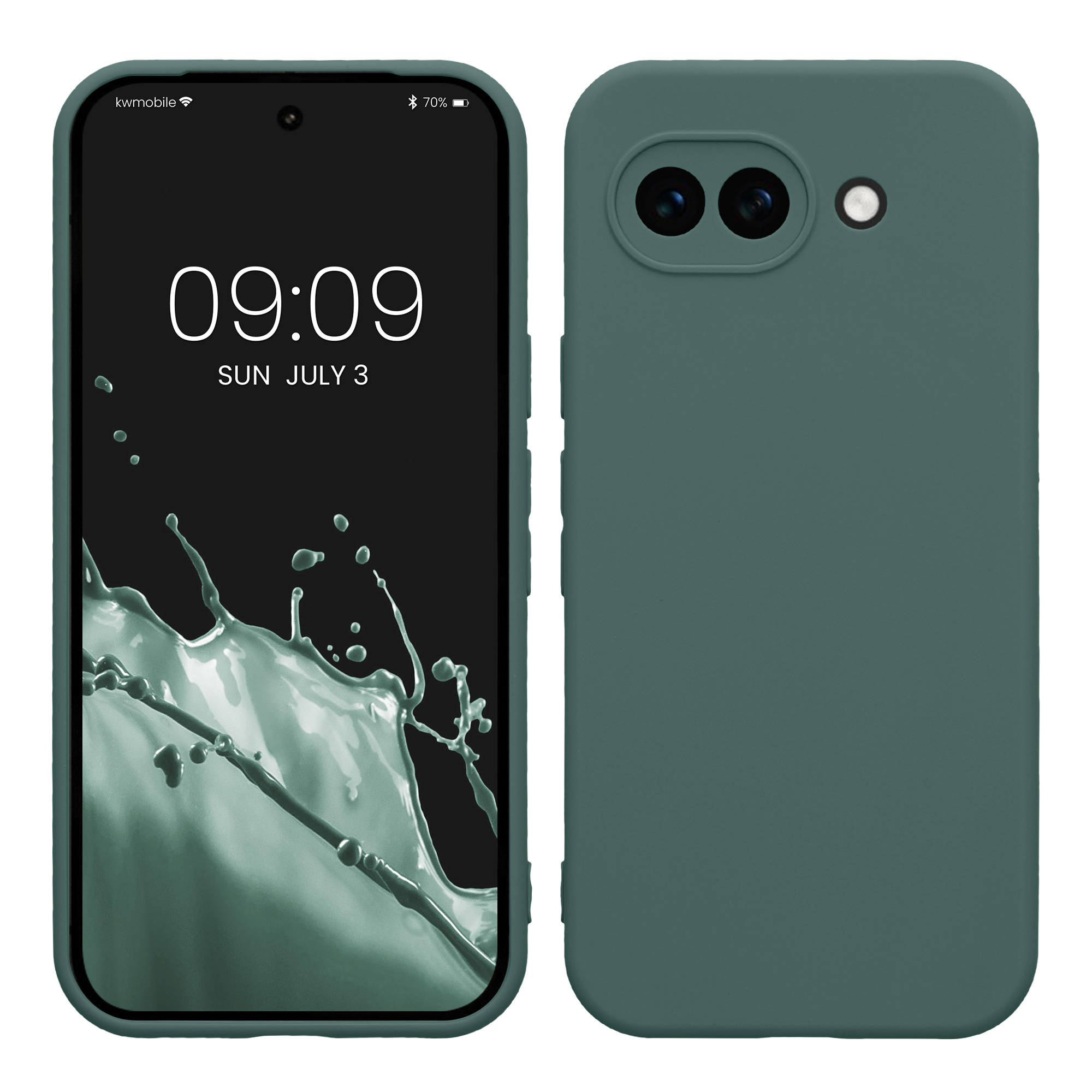 Pouzdro pro Google Pixel 10a kwmobile tenké TPU - modrozelená