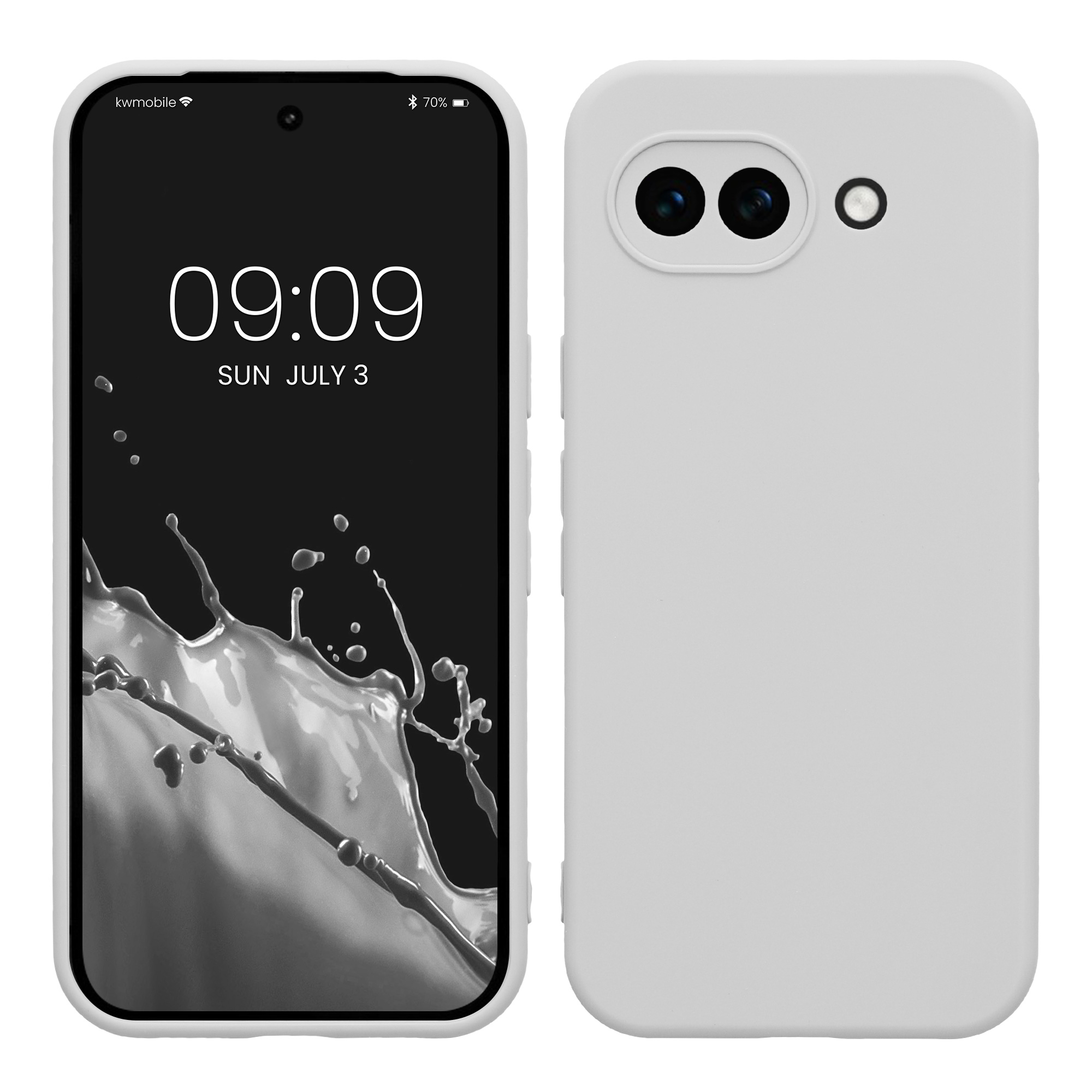 Pouzdro pro Google Pixel 10a kwmobile tenké TPU - matná bílá
