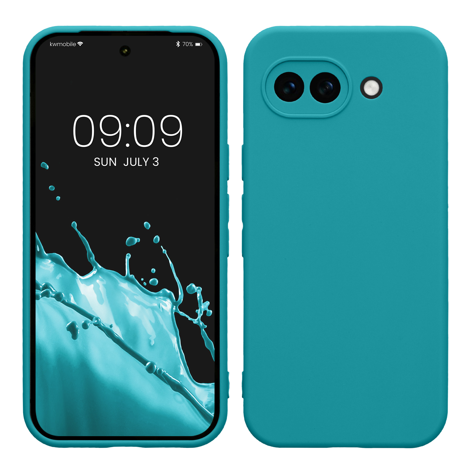 Pouzdro pro Google Pixel 10a kwmobile tenké TPU - matná petrolejová