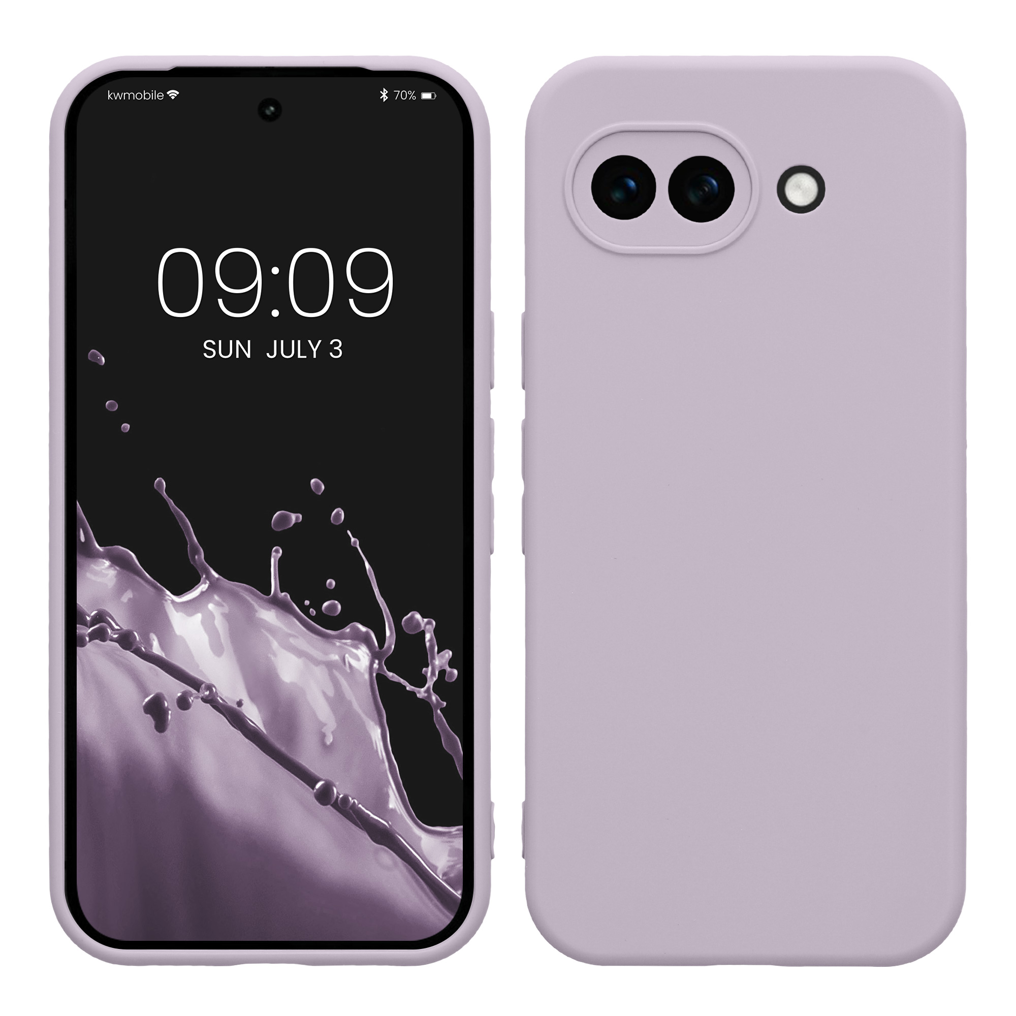 Pouzdro pro Google Pixel 10a kwmobile tenké TPU - levandulová