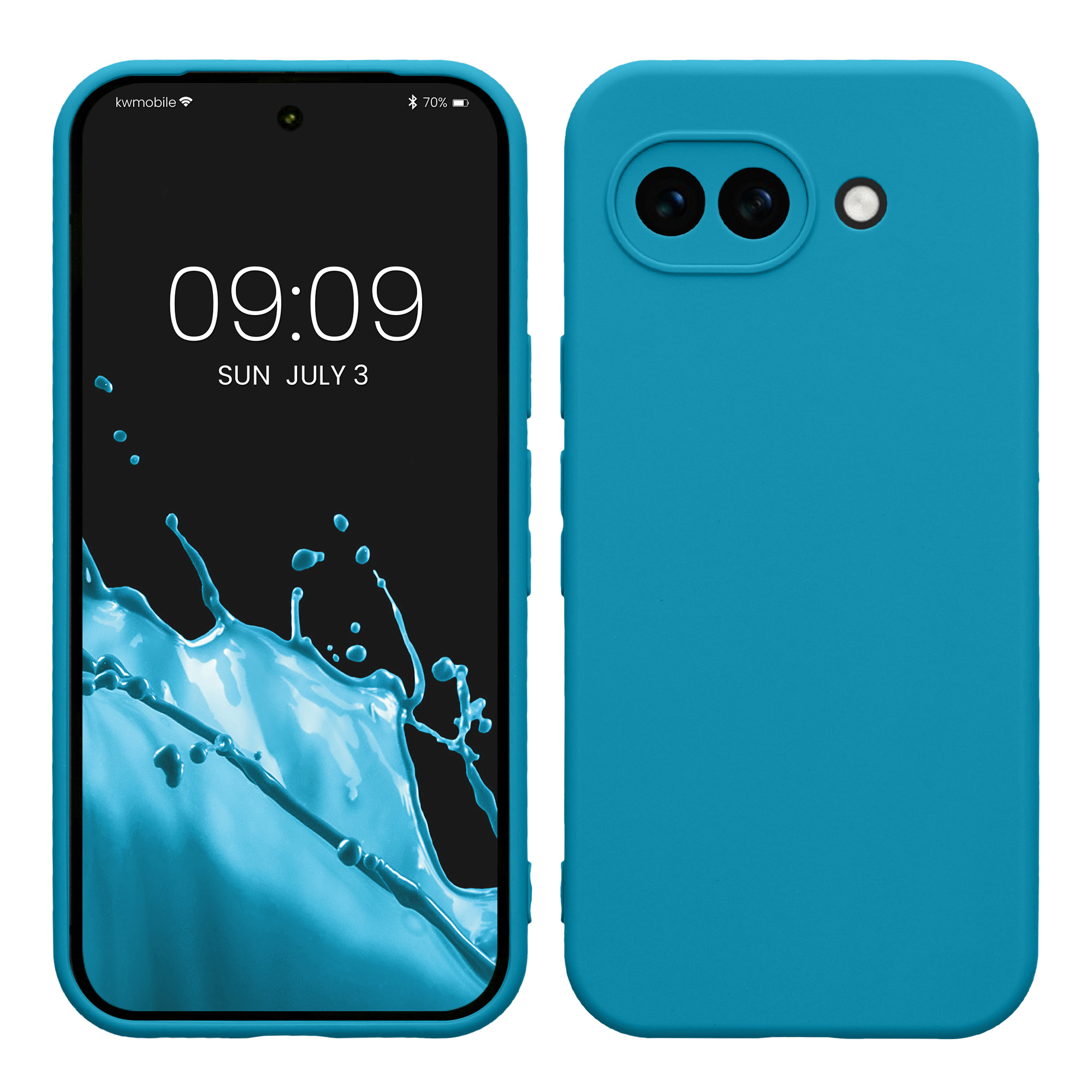 Pouzdro pro Google Pixel 10a kwmobile tenké TPU - karibská modrá