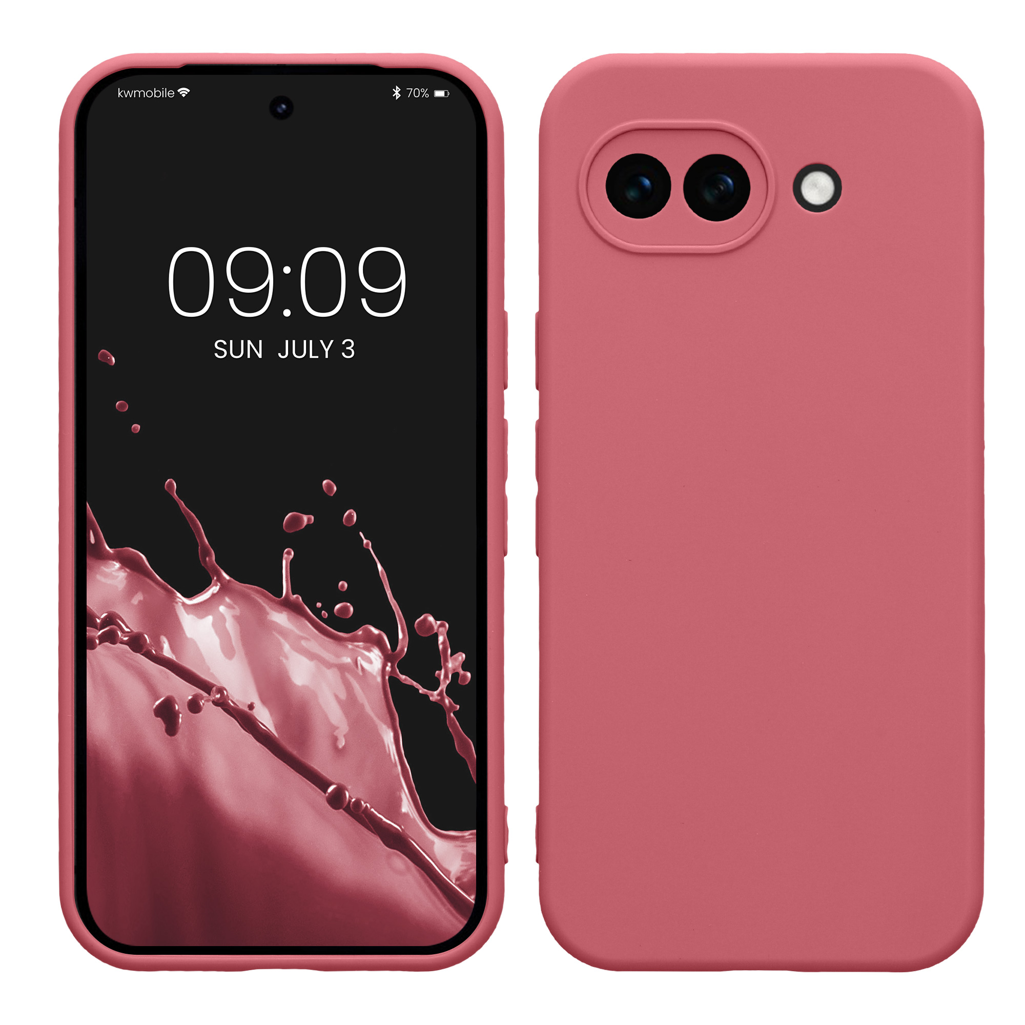 Pouzdro pro Google Pixel 10a kwmobile tenké TPU - tmavě starorůžová