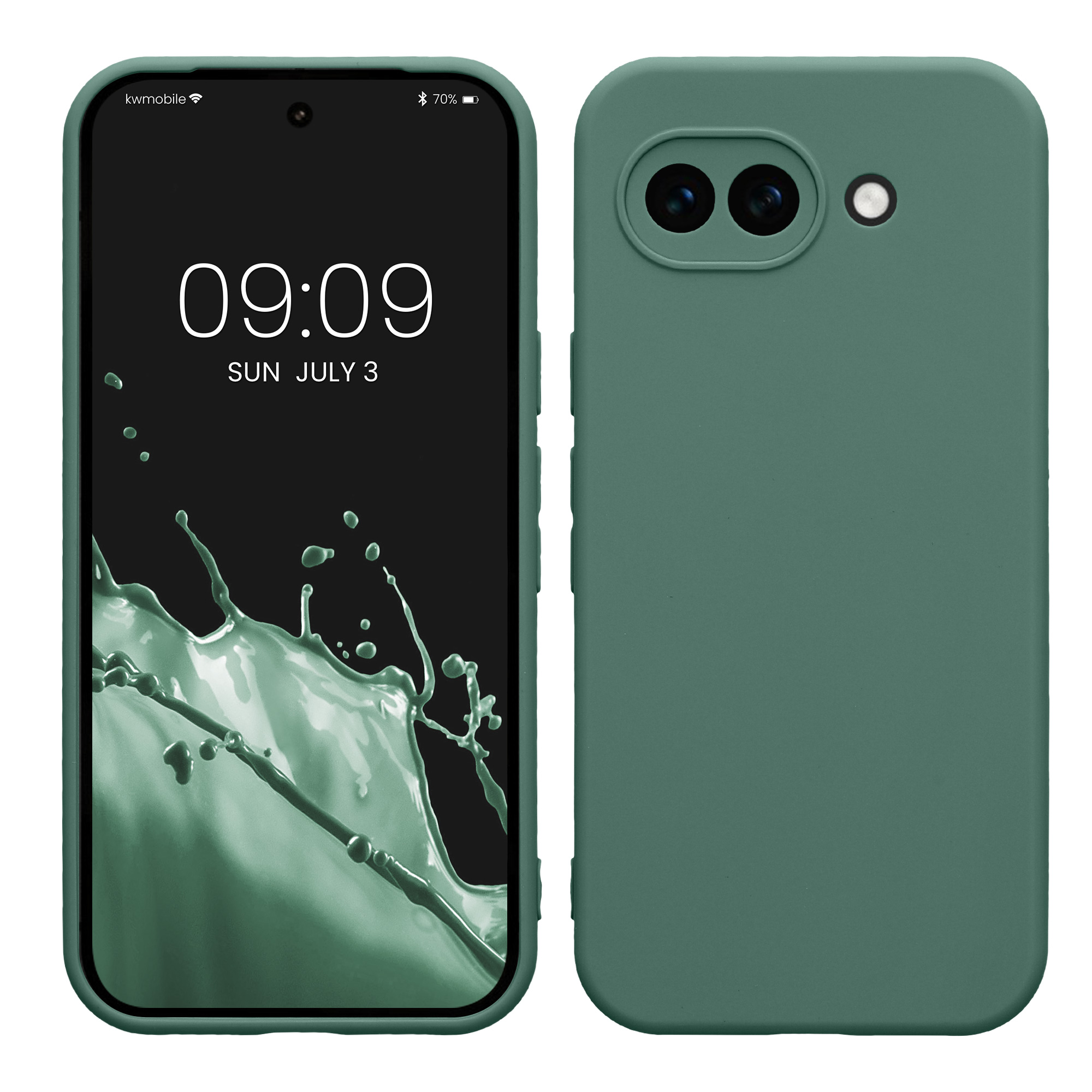 Pouzdro pro Google Pixel 10a kwmobile tenké TPU - lesní zelená