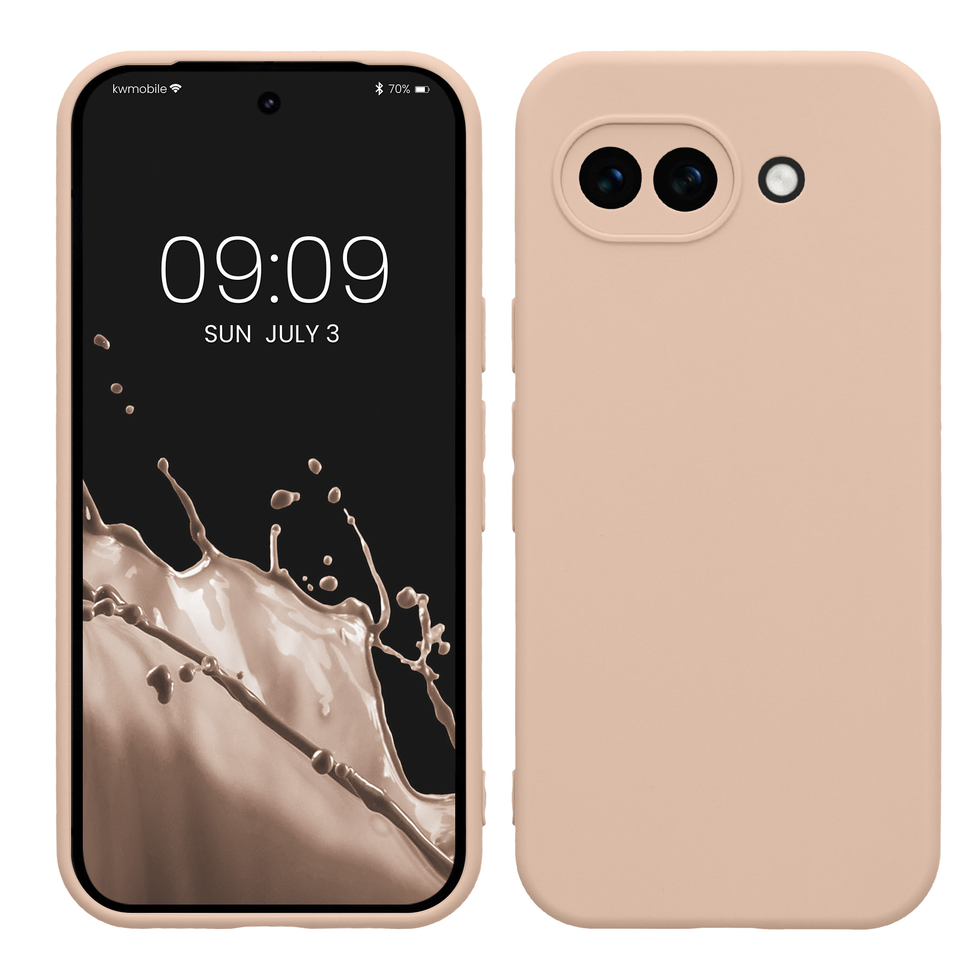 Pouzdro pro Google Pixel 10a kwmobile tenké TPU - kokosová