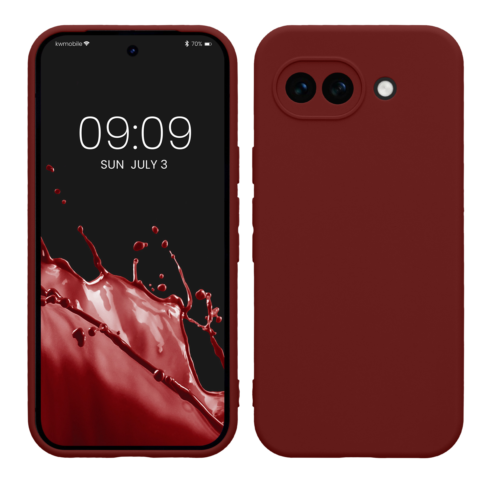 Pouzdro pro Google Pixel 10a kwmobile tenké TPU - hnědočervená