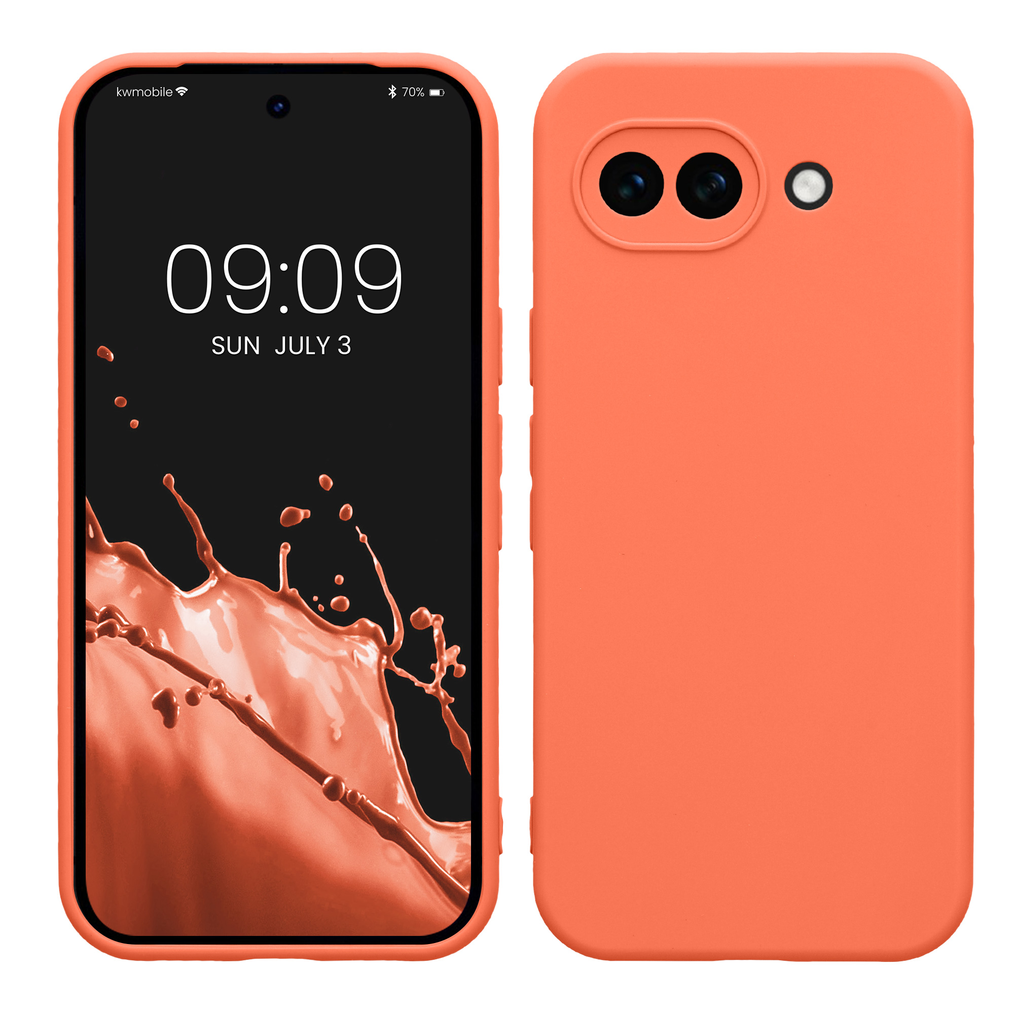 Pouzdro pro Google Pixel 10a kwmobile tenké TPU - sytá korálová